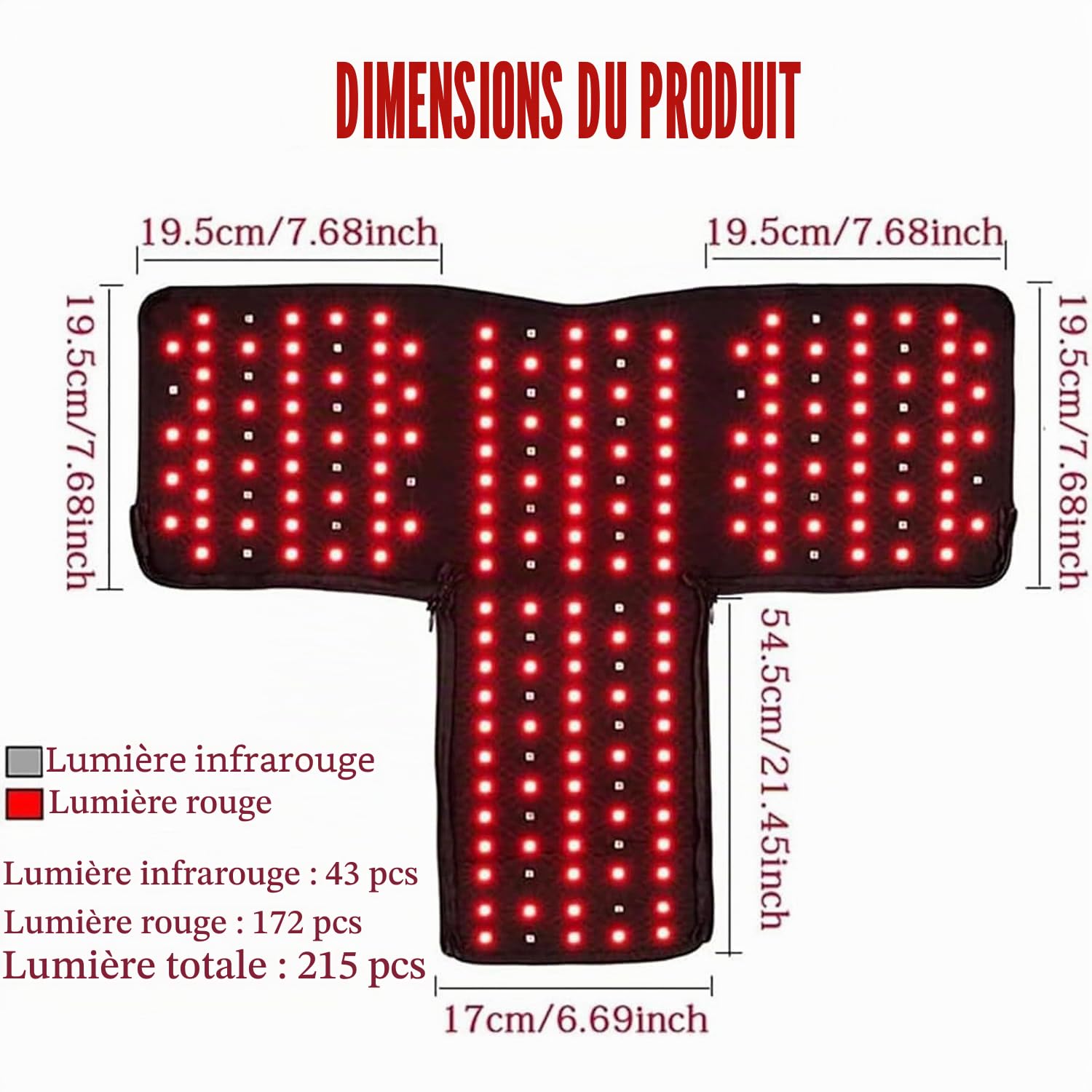 Capuchon De Lampe De Croissance Des Cheveux, Chapeau De Thérapie Par La Lumière Rouge, 215 LED 660 Nm Et 850 Nm, Dispositif De Thérapie LED Proche Infrarouge, Avec Un Dispositif De Chronométrage De 10