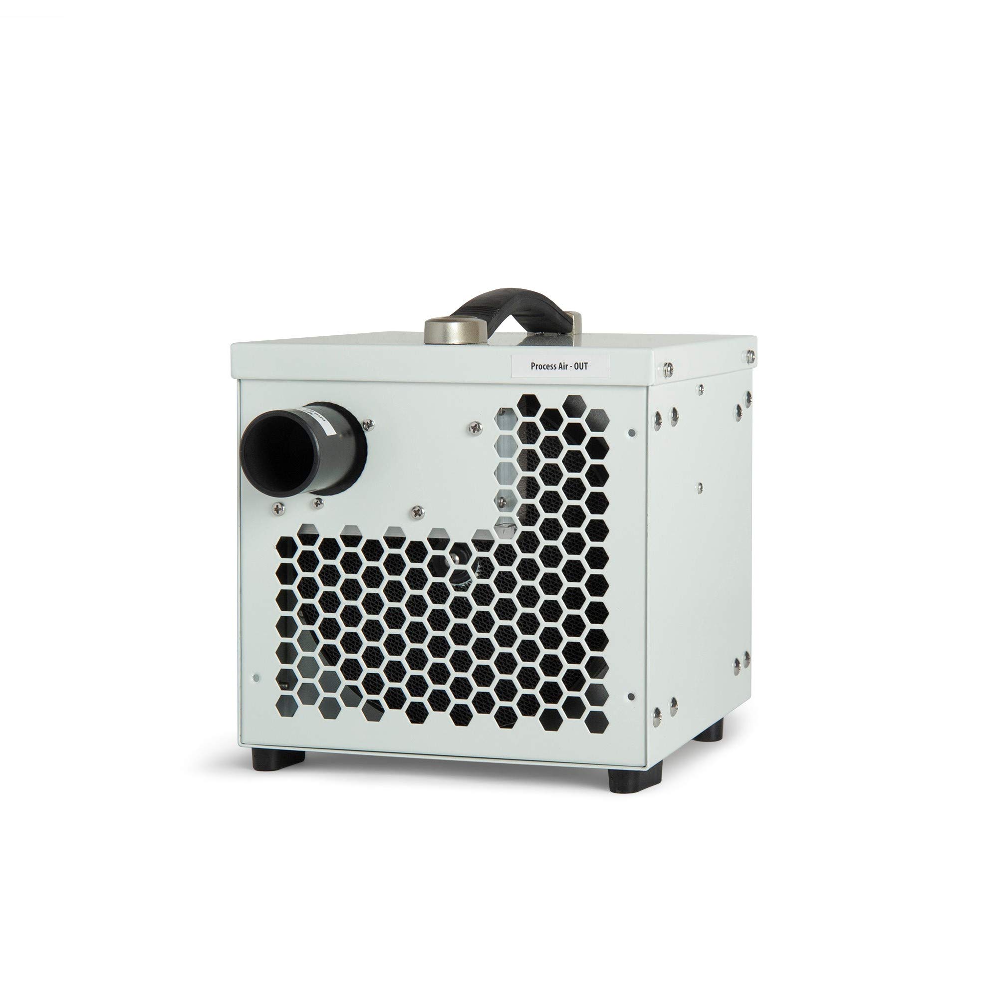 Ecor Pro DH800 DryFan - Deshumidificador de adsorción, 8 litros/día, con higrostato, para superficies de hasta 200 m², para sótanos, garajes, habitaciones frías, barcos y casas de vacaciones, secado