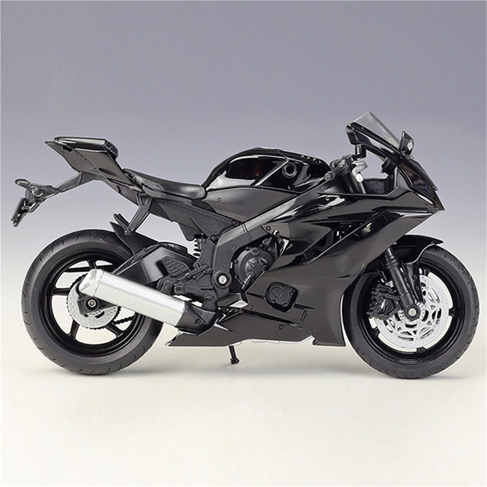For YAMAHA YZF-R6 1:12 Scale Motorcycle Model Die Cast Metal With Plastic Parts 2020 BLACK