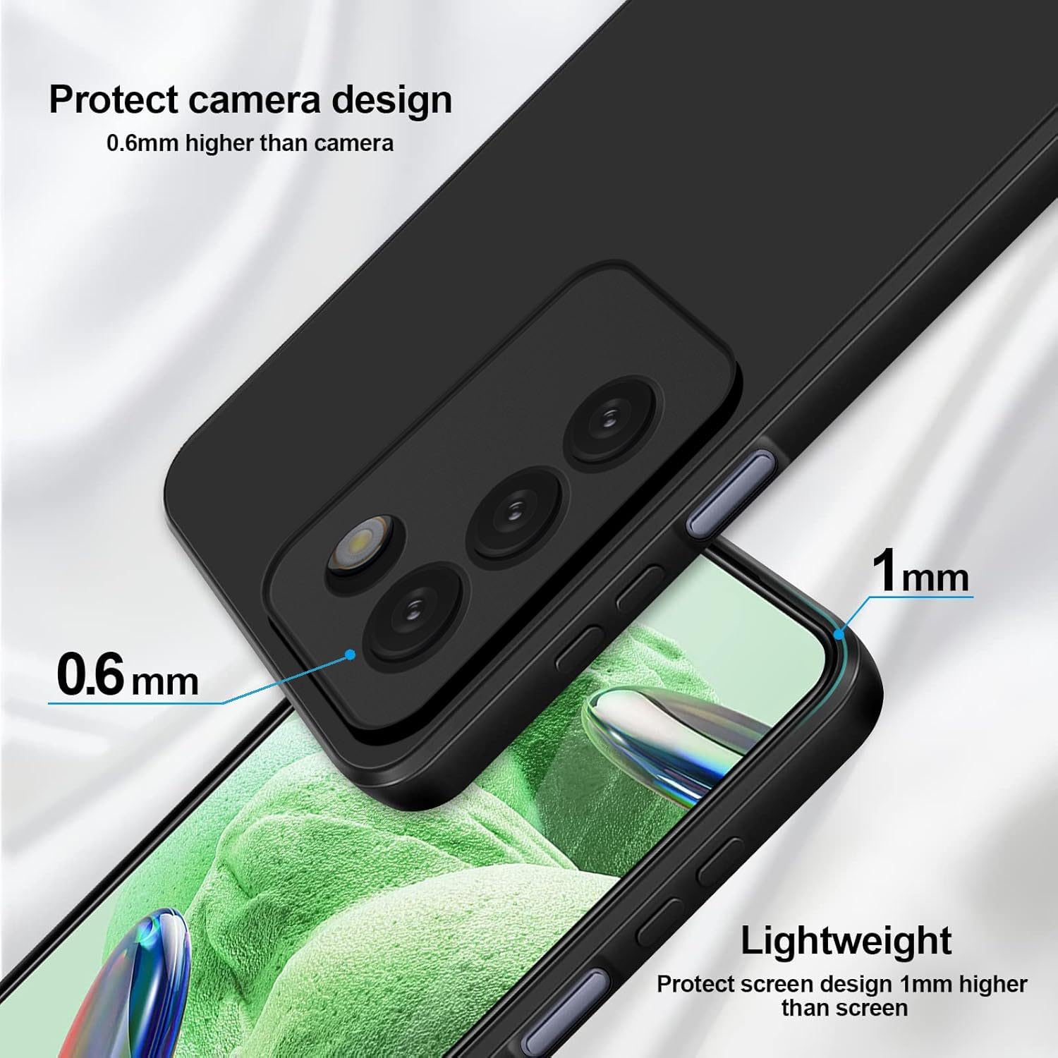 WBWONE Cover per VIVO V40 SE 5G, Anti-Graffio Antiurto Custodia in Morbida Silicone TPU Protettiva Case con Fodera in Tessuto - Viola