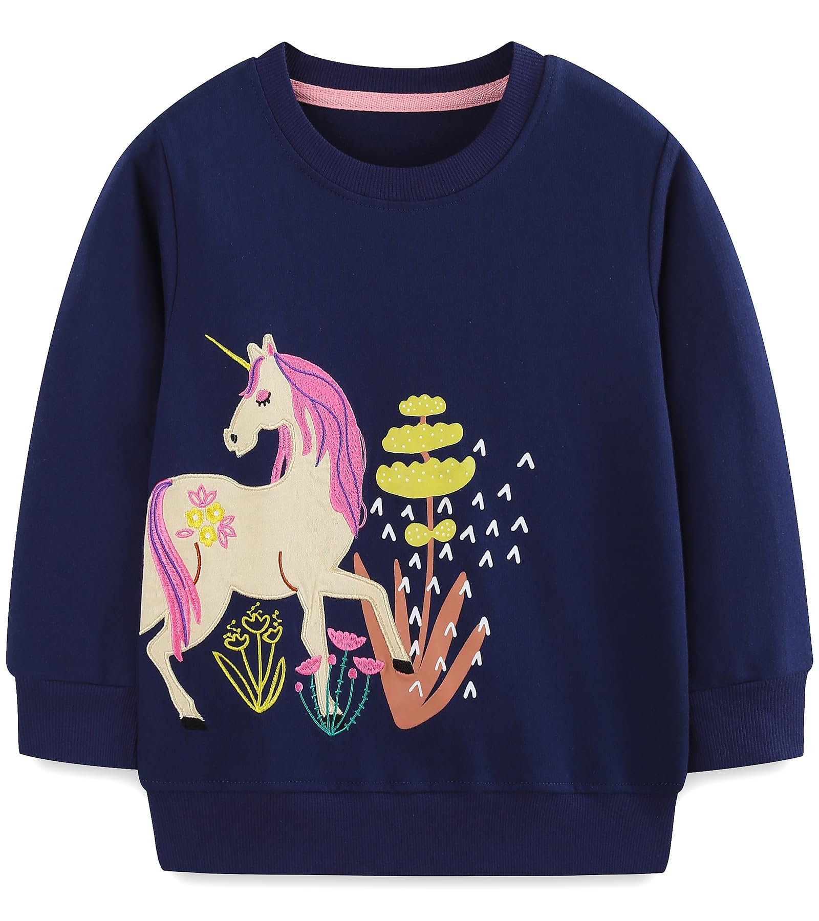 Hongshilian Unisex Kids Cute Cartoon Cotton Sweater Shirt