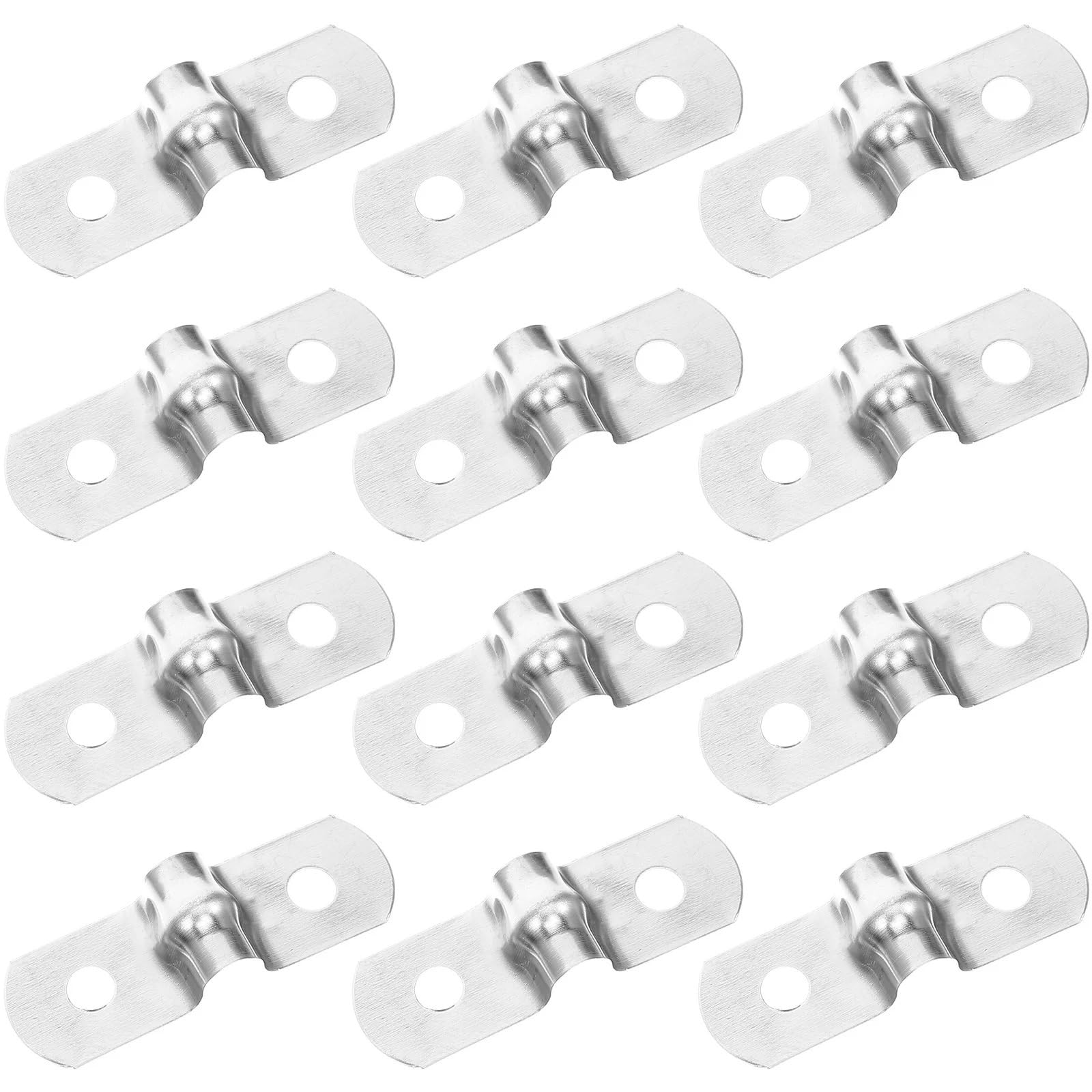 Abrazaderas for conductos de acero inoxidable 500 piezas Abrazadera de acero inoxidable Soporte en U Soporte de montaje de tubo 304 for uso industrial doméstico Abrazaderas de tubo Montaje con clip