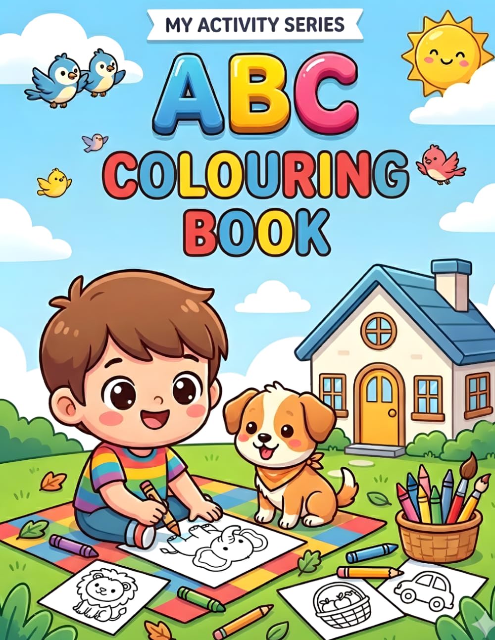 ABC Coloring Book: Fun, Simple & Easy ABC Coloring Pages for Toddlers and Preschoolers to Learn Letters and Be Creative