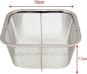 Amazon.co.jp: ミネックスメタル(Minex Metal) ざる 深型 角ザル ミニ