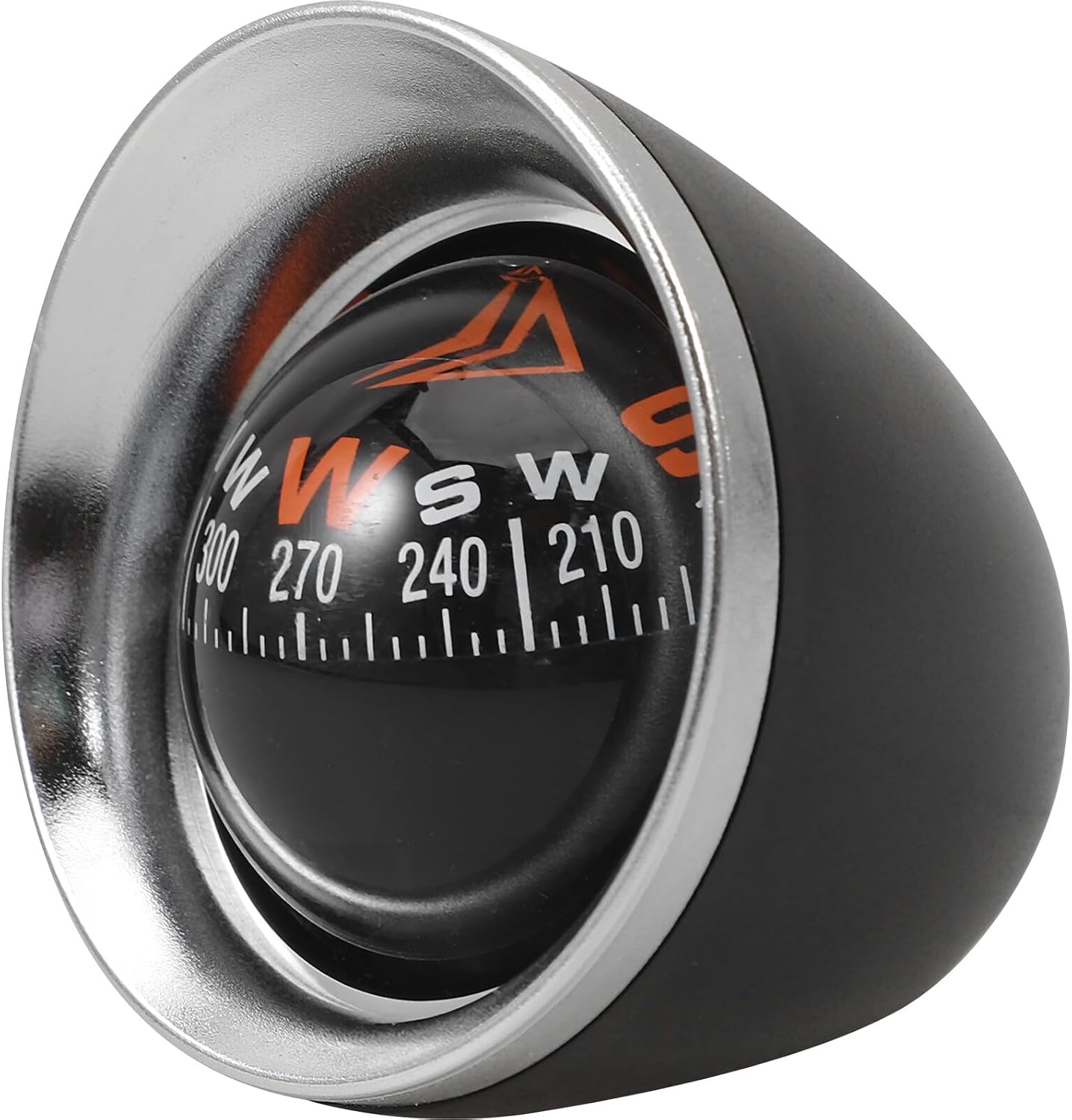 Car Compass Ball with Double-Sided Tape Compact Dashboard Mount Compass for Vehicle Navigation Suitable for Cars and Boats