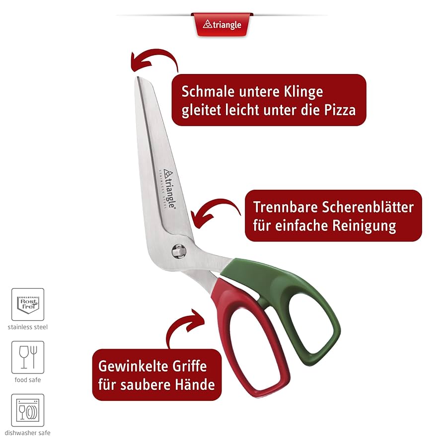 Amazon.com: triangle Pizza Scissors - Detachable Stainless