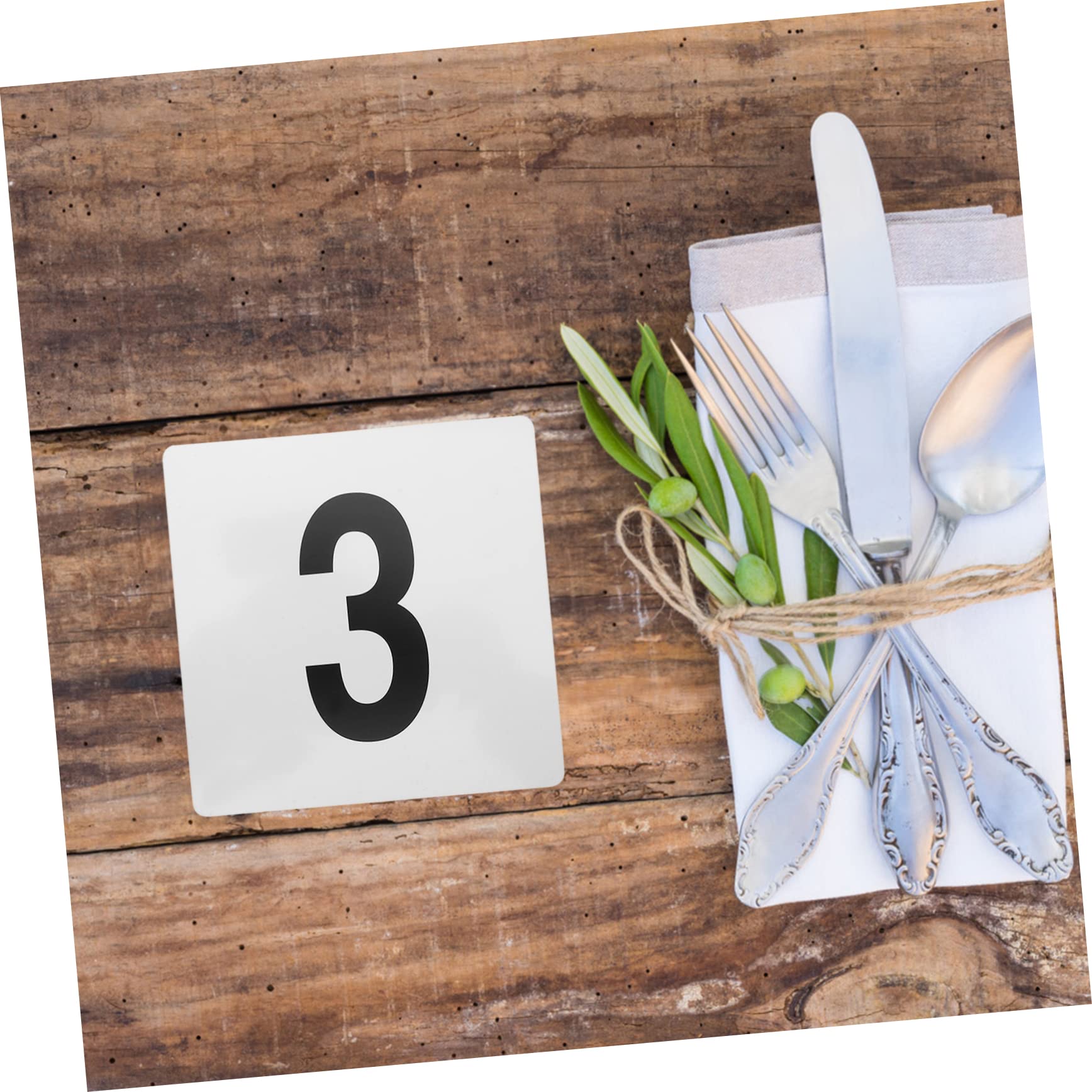 2 Sätze Tischkarten aus Doppelseitige Tischnummern für Hochzeiten Platzkarten für Veranstaltungen Wiederverwendbar und Leicht für Restaurants und Feiern
