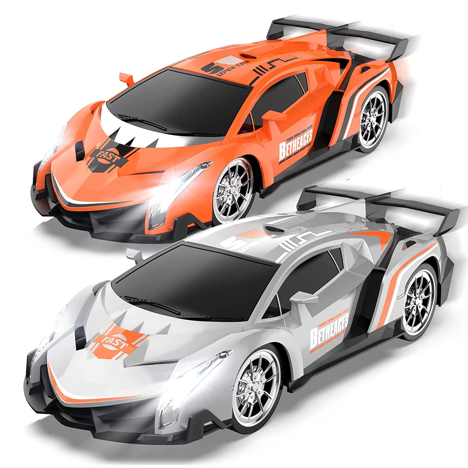 Growsland Remote Control Car RC Cars Xmas Gifts Toys for Kids 1/18 Electric Sport Racing Hobby Rc Crawler Toy Car Model Vehicle for Boys Girls Adults Included Rechargable Batteries