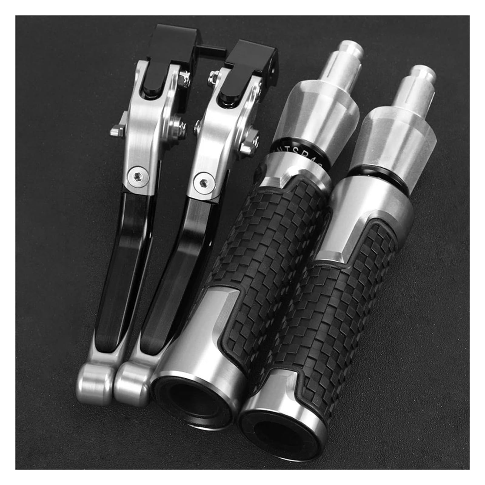 Wajuhjk Silver Motorcycle Accessories Brake Clutch Levers Handle Handlebar Grip Ends For Nc700 Nc700s Nc700x 2012-2013(Silver)