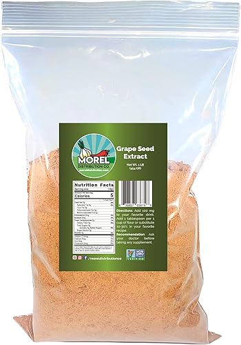 Harina en polvo de semilla de uva pura (antioxidante) 2 onzas, 4 onzas, 8 onzas, 1 libra, 2 libras, 5 libras, 10 libras (1 libra)