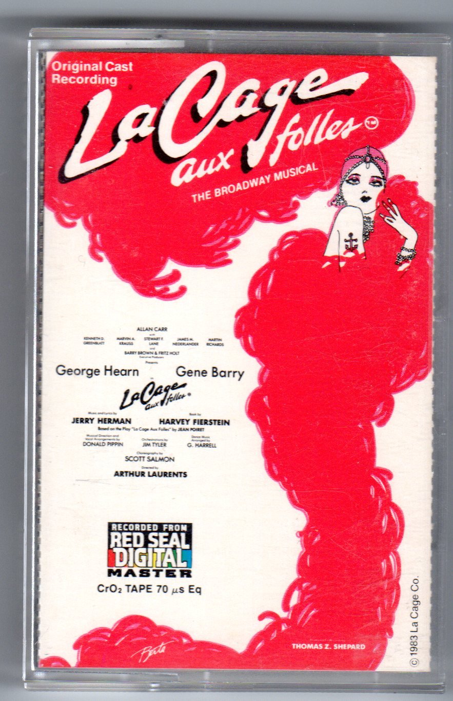 La Cage Aux Folles Original Cast Recording 1983 Audio Cassette Tape RCA.