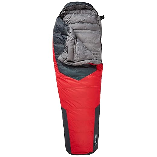 Ferrino Lightec Duvet, Sacco a Pelo Rosso e Nero, 800 gr