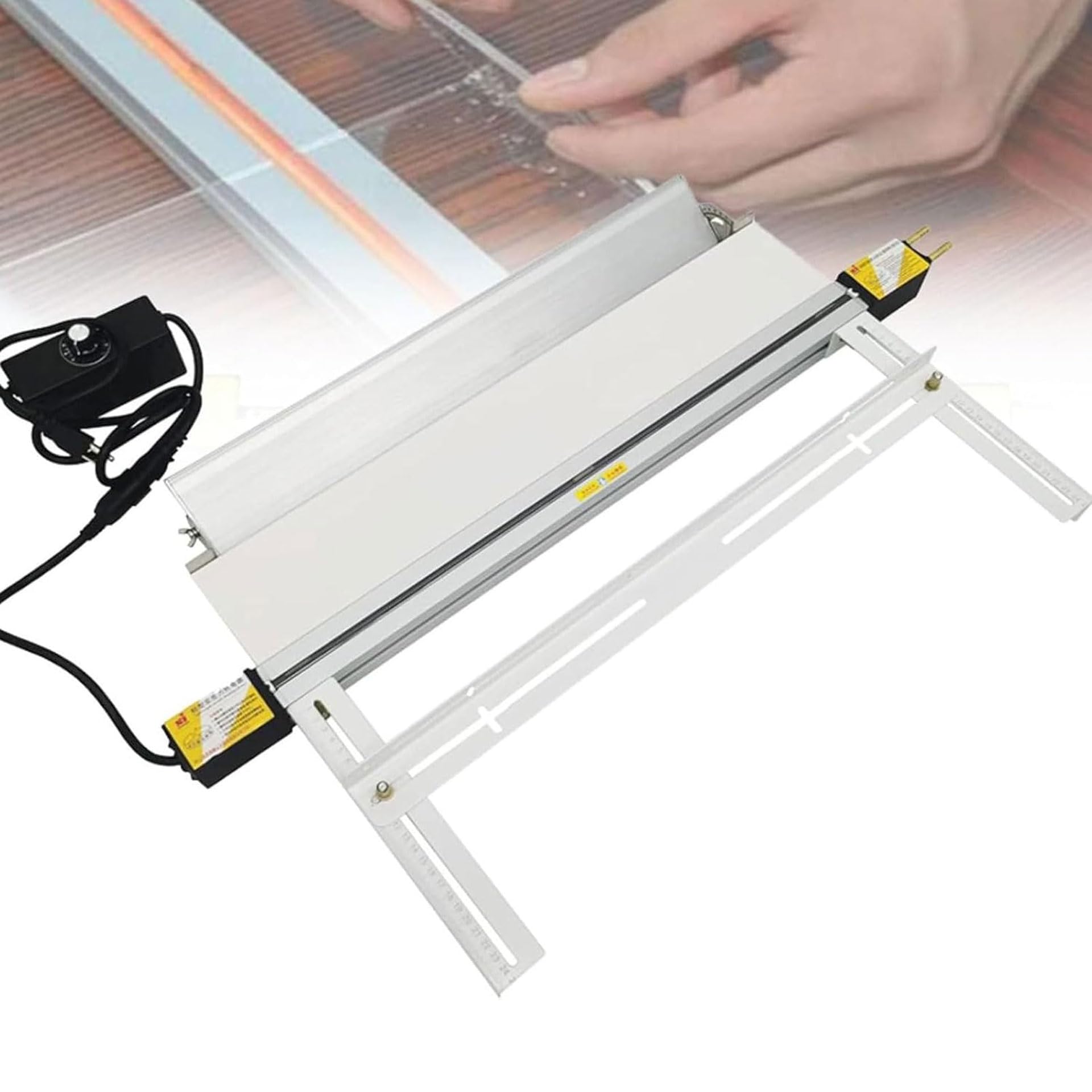 Sghjuy Acrylic PVC Plastic Bender Acrylic Bending Machine with Bracket Silver, 60CM