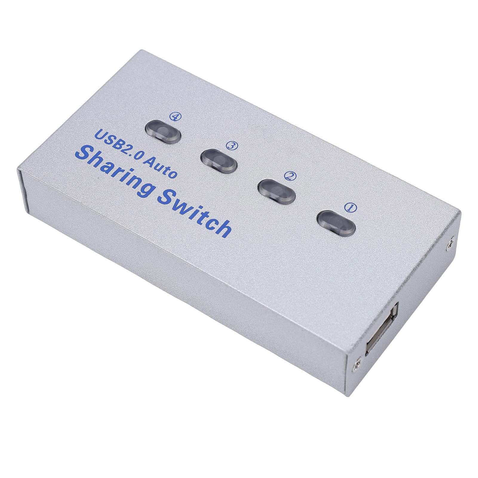 Annadue USB 2.0-Drucker-Sharing-Switch, 4 Computer Teilen Sich 1 Drucker-Switcher, Automatische Plug-and-Play-Umschaltung, Hochgeschwindigkeits-Datenübertragung für das