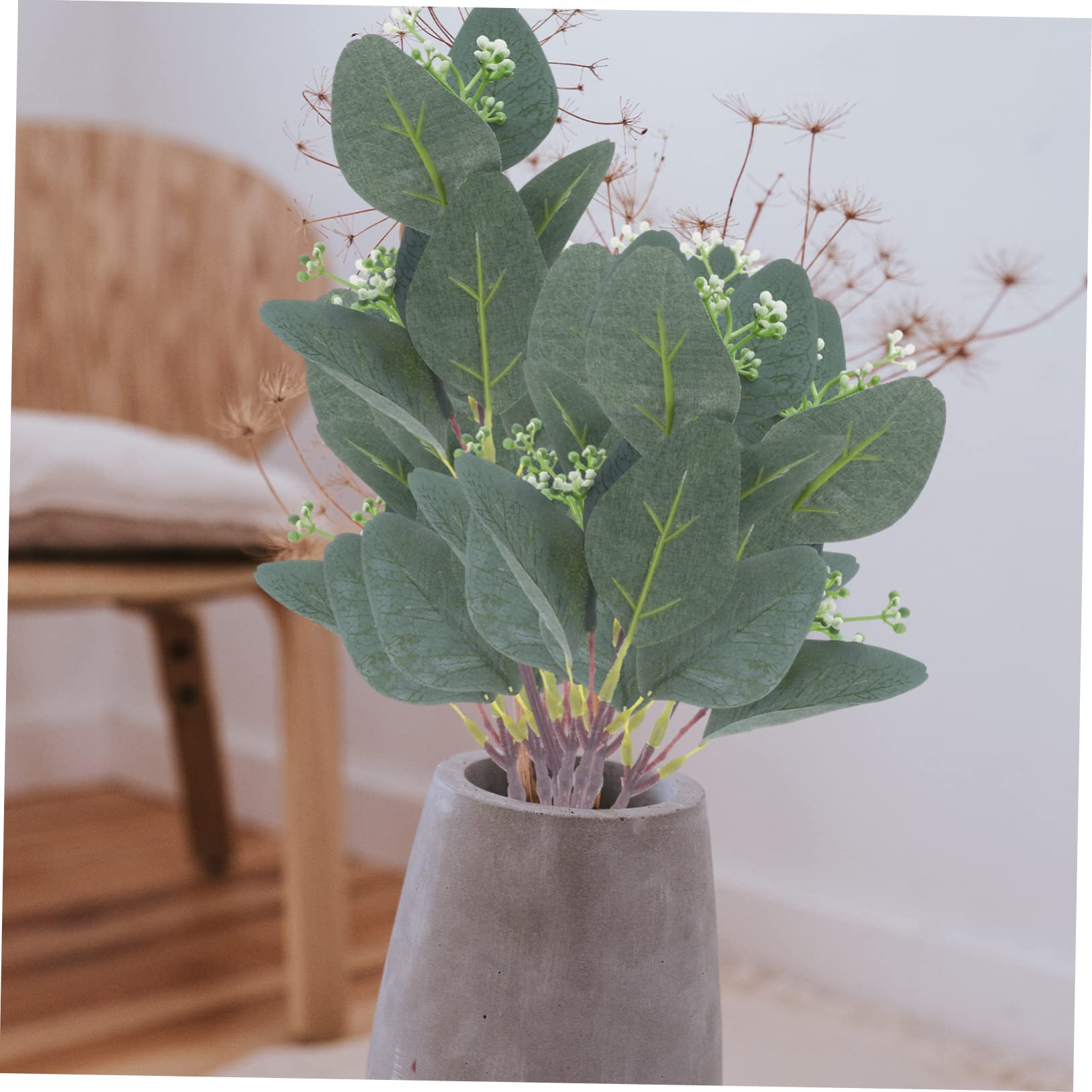 Zerodeko 30pezzi Rami Di Eucalipto Finti Con Foglie Per Decorazioni Per Casa Matrimonio e Feste Piante Artificiali Realistiche Per Composizioni Floreali e Ambienti Interni Ed Esterni
