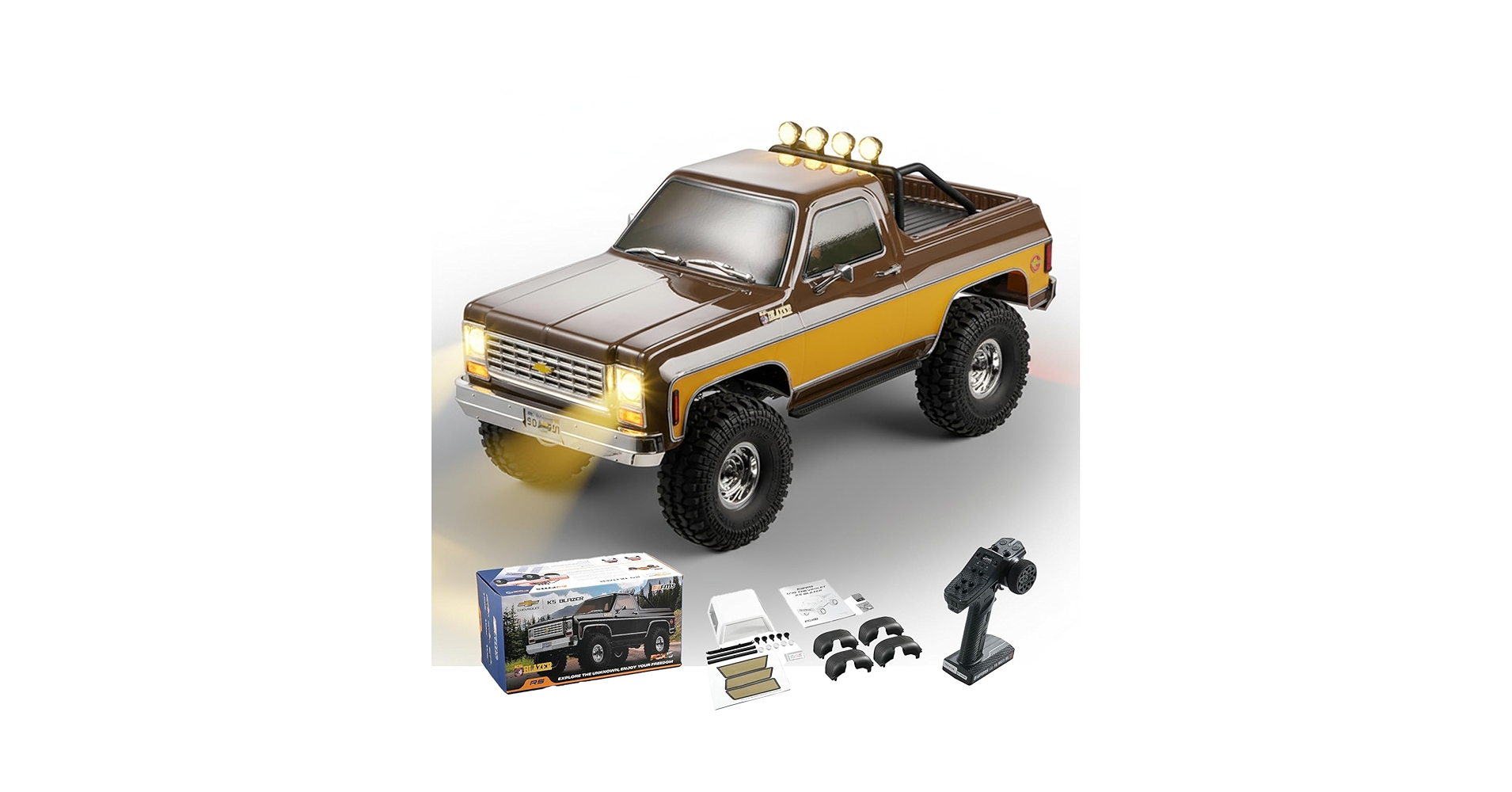 Amazon.com: EAZYRC FMS FCX10 Chevy 1/10 K5 Blazer RC Crawler