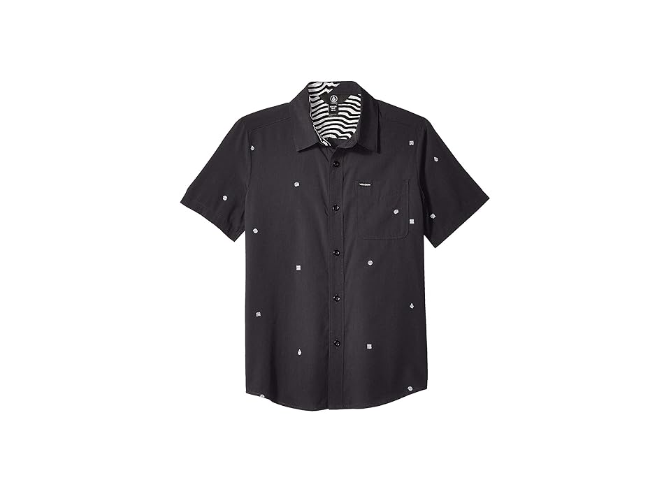 

Volcom Kids Dragstone Short Sleeve Shirt (Big Kids) (Ashpalt Black) Boy's Short Sleeve Button Up