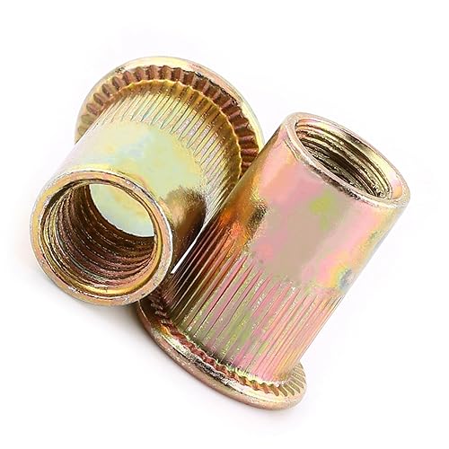 Miniatura 9 de Tuerca de remache de acero al carbono M3-M10, inserto de tuerca roscada de acero inoxidable para tubos de láminas de metal y otras industrias de