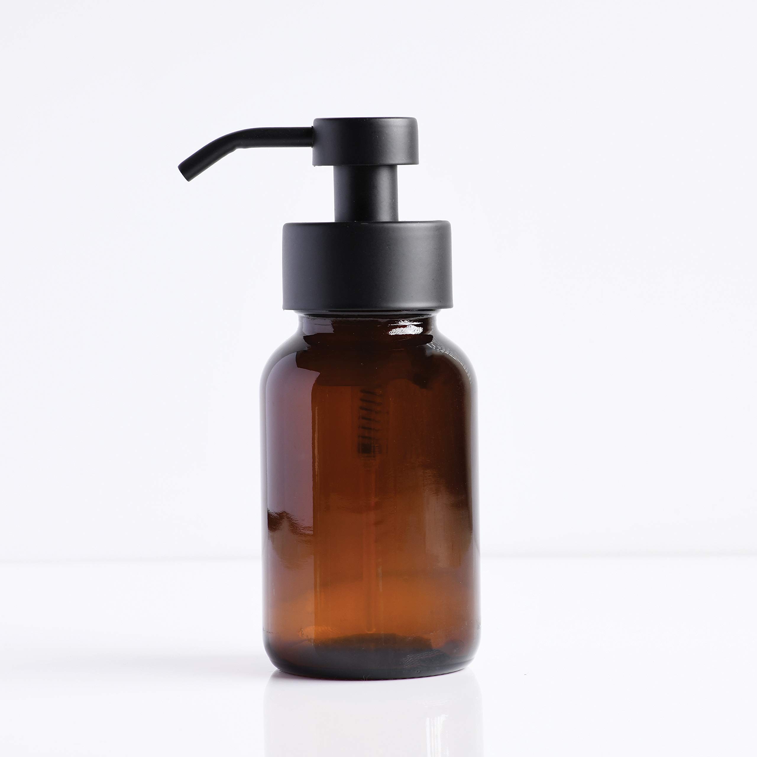 Buy Refillable Foaming Soap Dispensing Bottle Amber Glass Matte