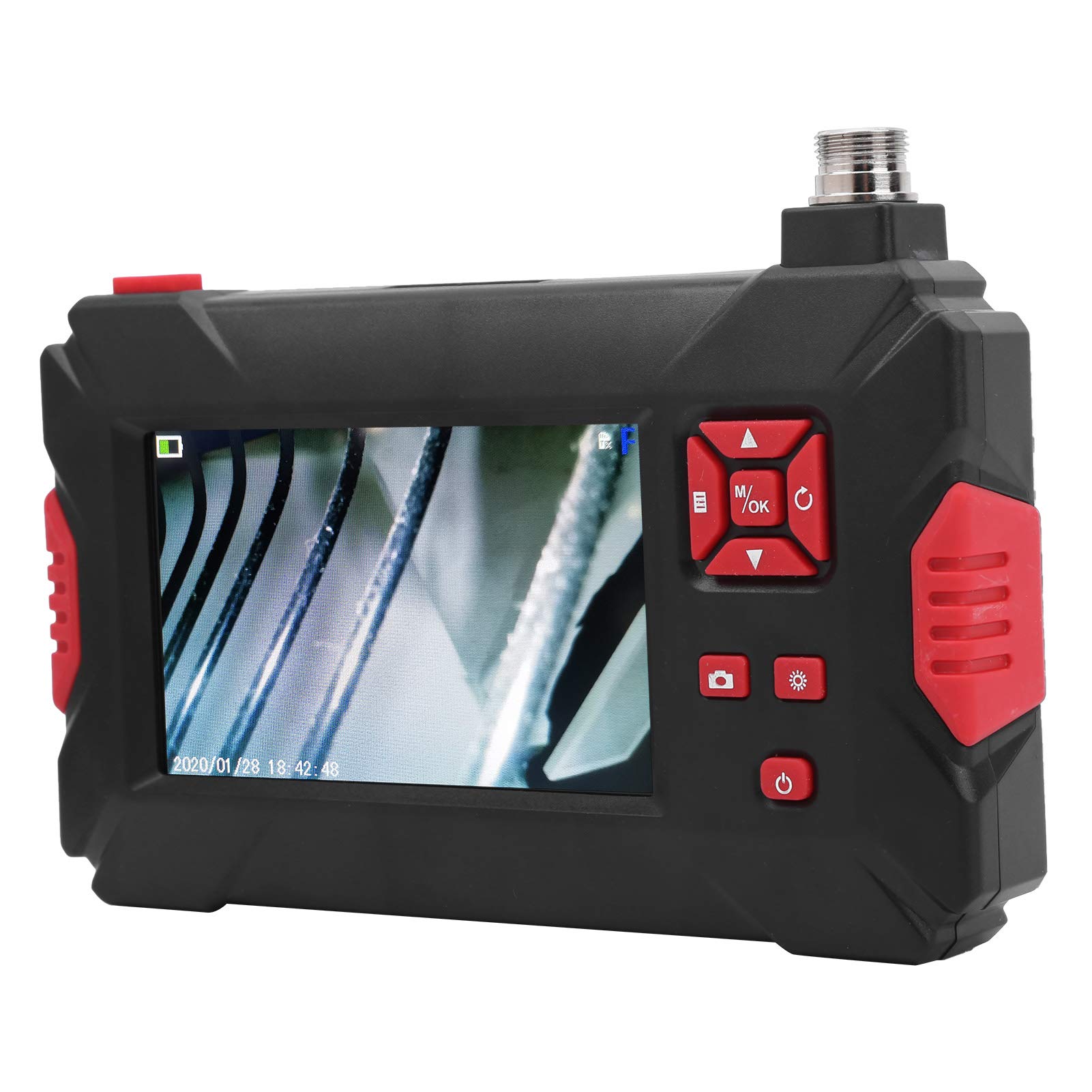 Cámara de endoscopio digital P30 Cámara de boroscopio de doble lente industrial impermeable con pantalla LCD y 9 ​​luces(10M)