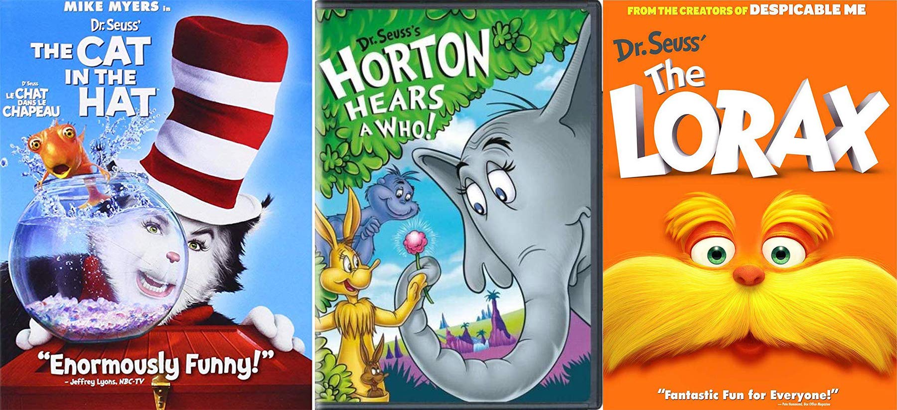 Buy Hears Dr. Seuss Triple DVD The Lorax Animated + The Original Horton