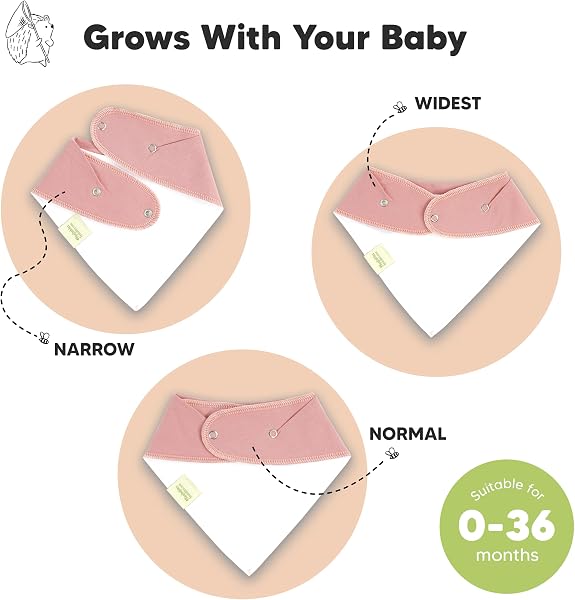 KeaBabies Bio Bandana Bandana Drool Bibs - Bandana Bandana Unisexe Bandana Drool Bibs Super Absorbant - 3