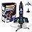 Rocket Launcher for Kids with Launch Set Up to 200 Ft Air Model Rocket Toy with Parachute, Space Ship Outdoor Toys for Ages 8-13 Boy Birthday Gift Birthday Gift for Kids
