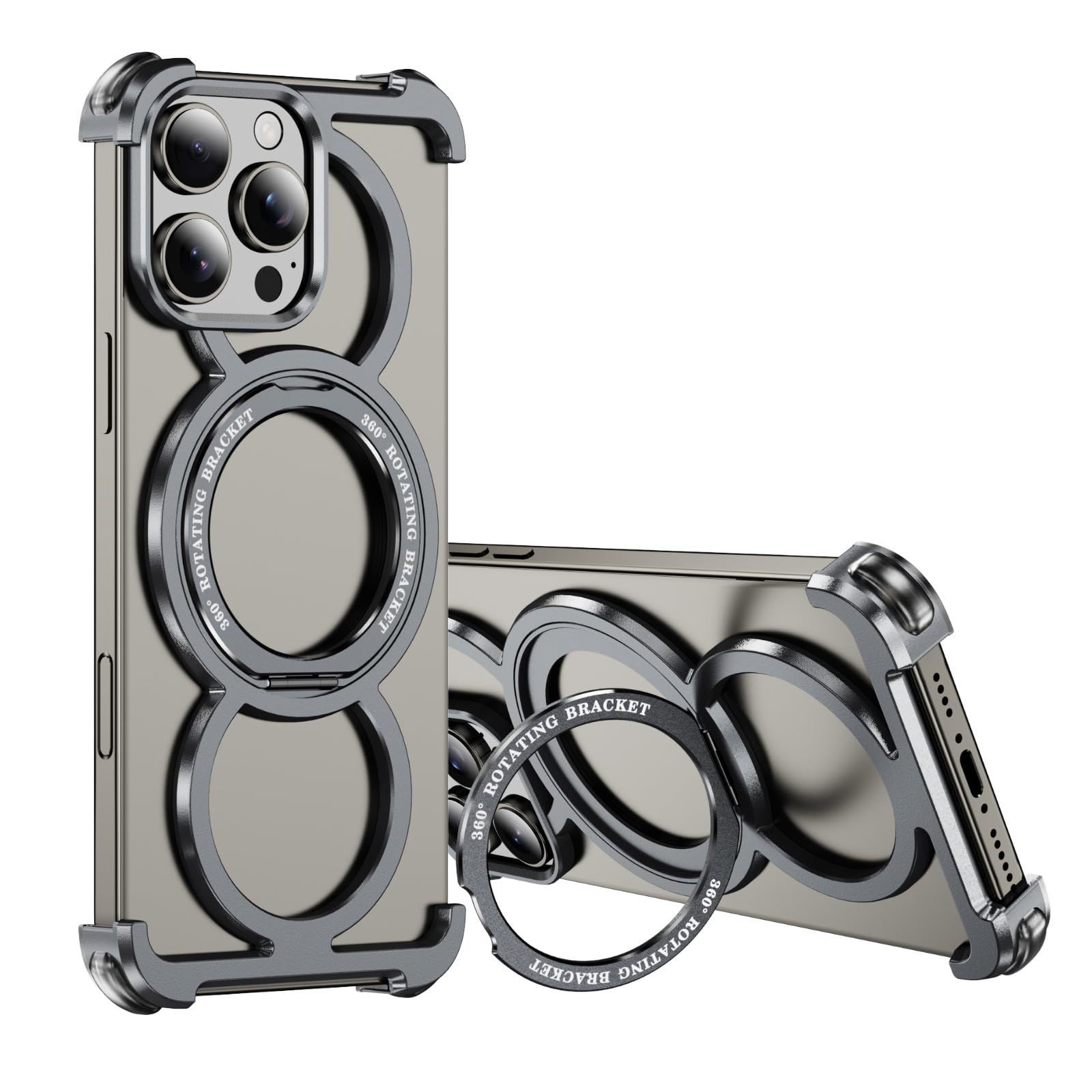 Coque iPhone 16 Pro Max anti-surchauffe avec béquille et support magnétique - 8
