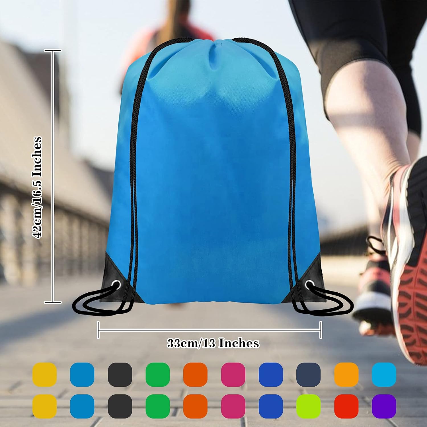 CHEPULA Drawstring Bags Bulk Drawstring Backpack for Women Men Large Size Draw String Back Sack for Birthday Party Sport Camping Climbing