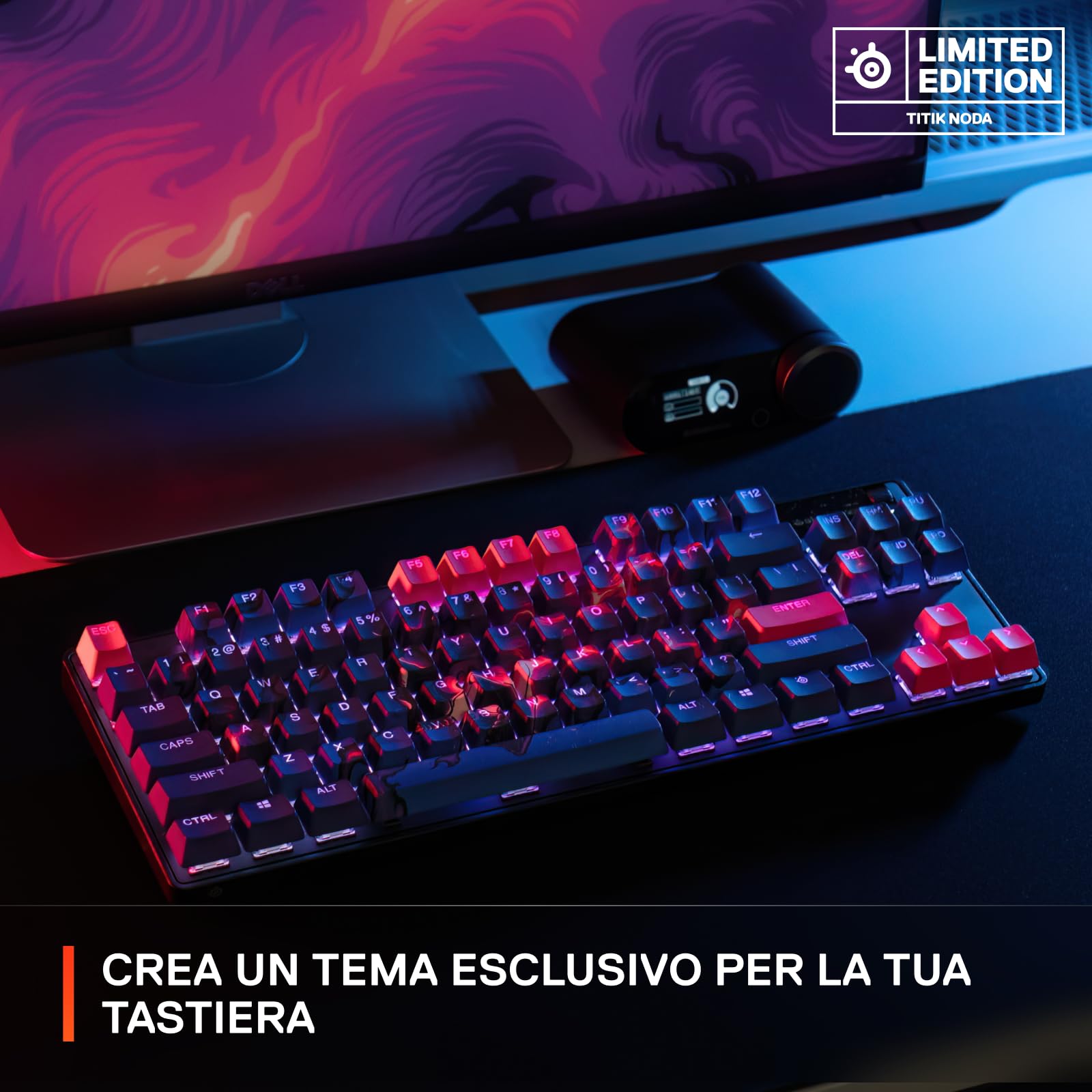 SteelSeries Copritasti -Edizione limitata in collaborazione con un artista -Copritasti in stile pudding a doppio scatto -Robusta termoplastica PBT-Compatibile con un'ampia gamma di tastiere meccaniche