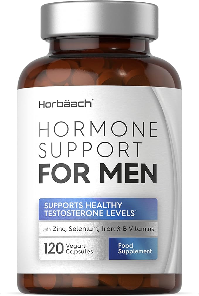Male Hormone Tablets 120 Count Testosterone Supplement for Men