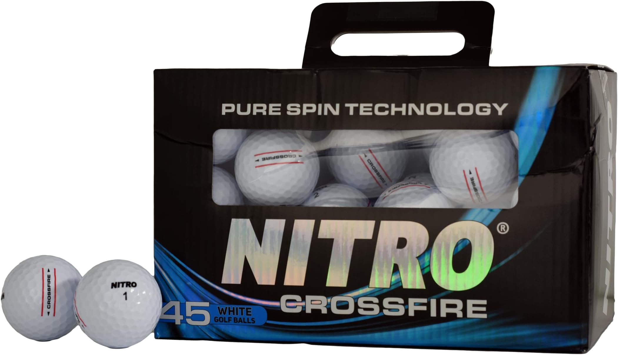 Nitro Golf Crossfire 45 Ball Pack Golf Balls
