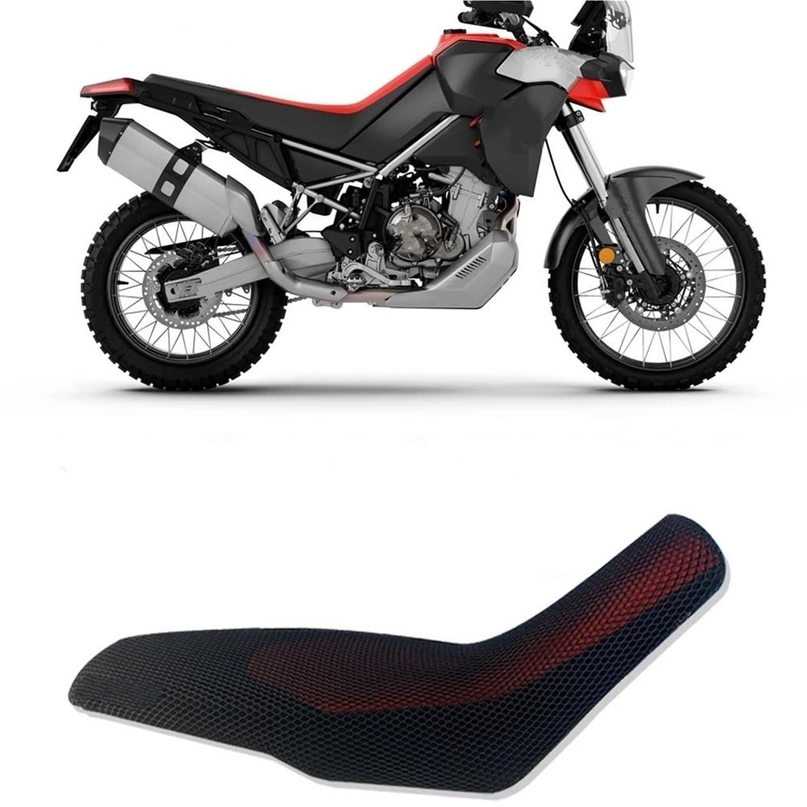 Anti-Caldo Cuscino Sella In Rete Per Moto Per APRILIA Per Tuareg660 Per Tuareg 660 2021-2023 Copertura Protettiva Per Cool Coprisella In Rete A Nido D'ape Per Moto