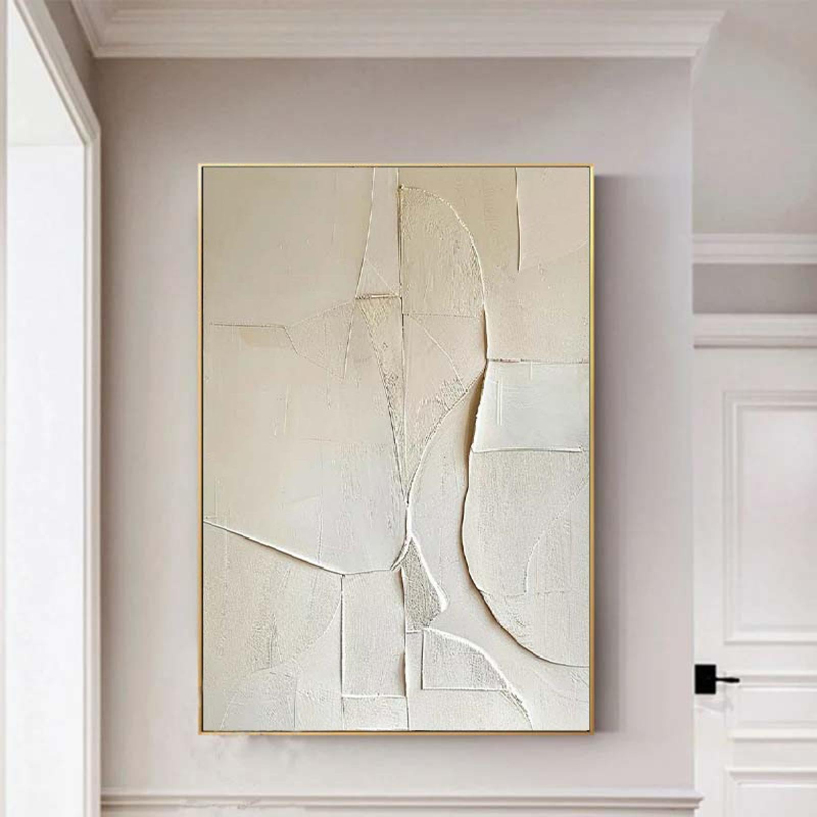 18meng Art Bilder Abstrakt 200x100 cm 1 Teilig Modern Minimalistische Textur Leinwandbilder Bild auf Leinwand Wandbild Kunstdruck Wanddeko Wohnzimmer Wanddekoration Pictures No Framed