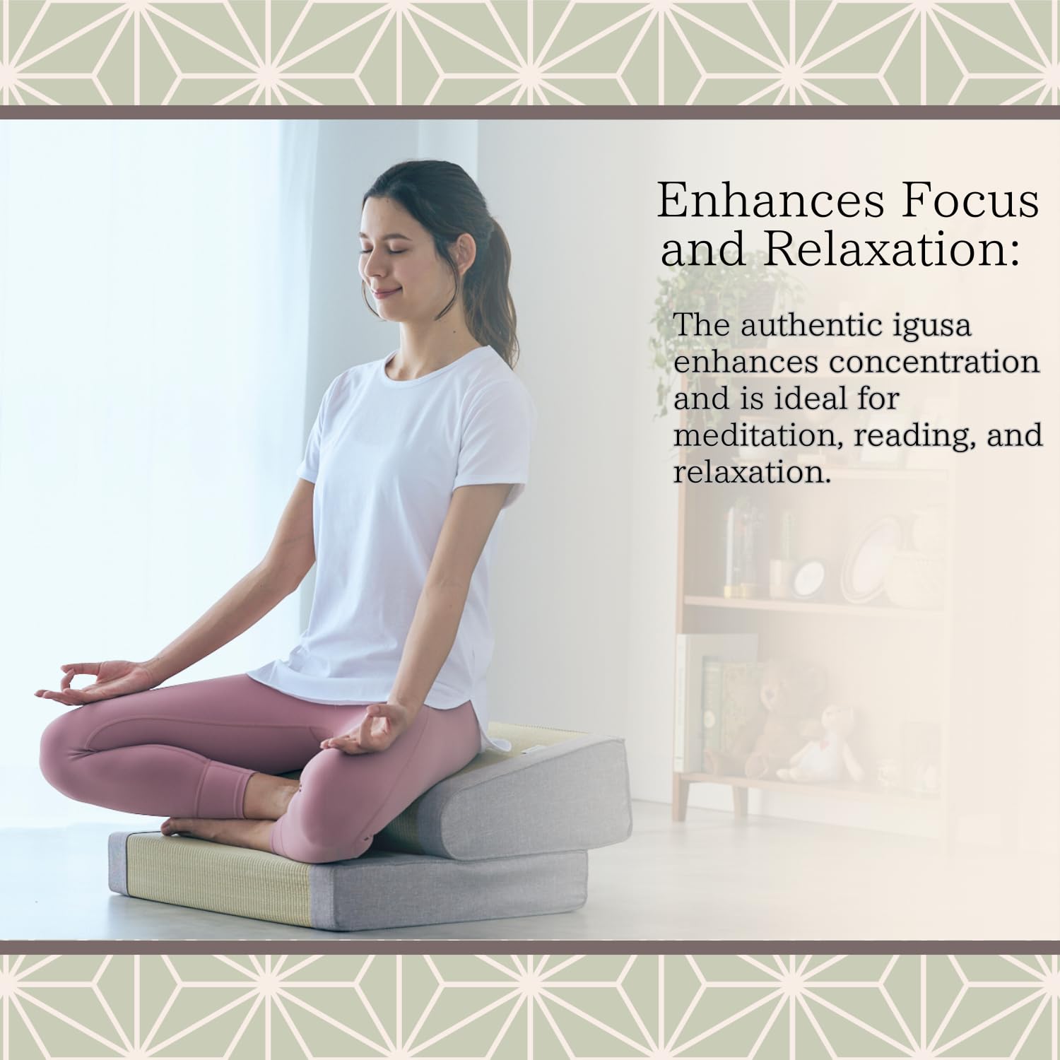 Amazon.com: BJDesign Foldable Igusa Tatami Floor Chair - Zen