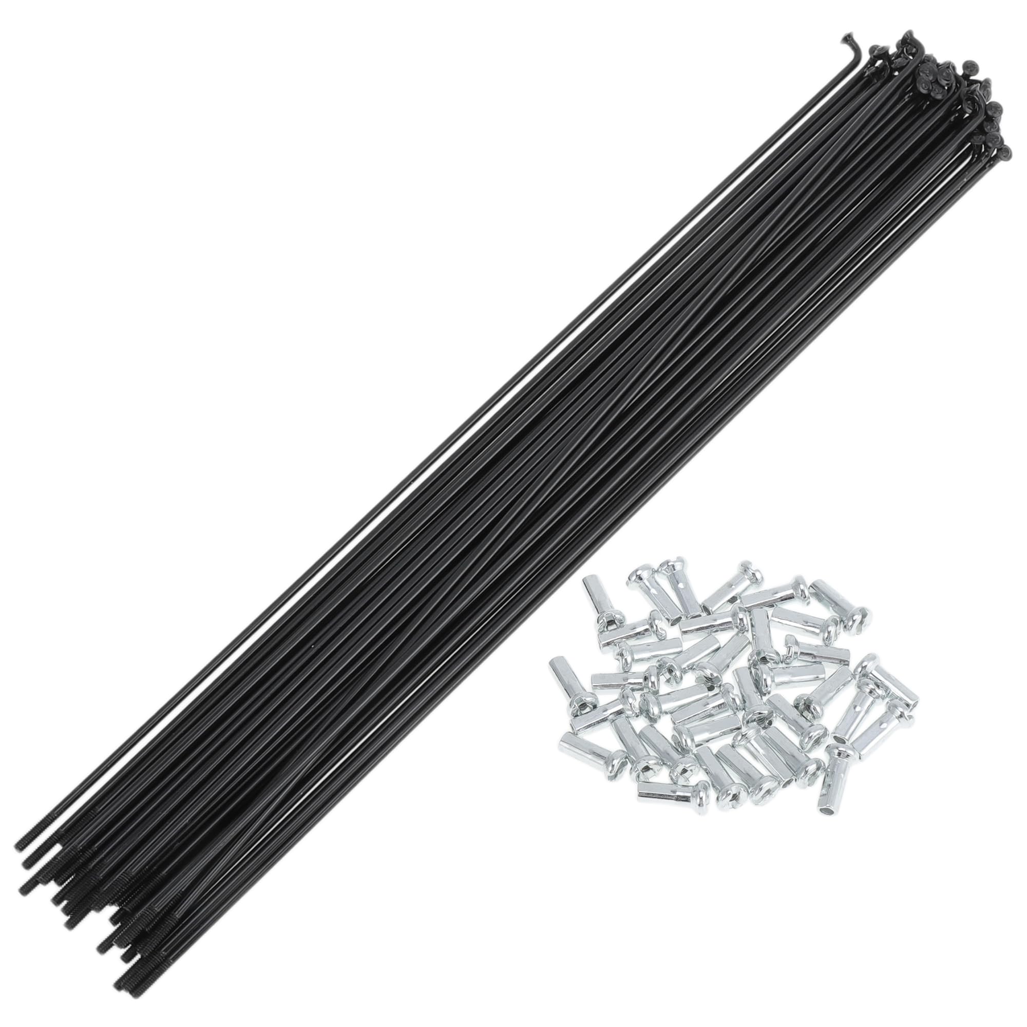 TUCKBOLD 36 Set 14G Bicycle Spokes 237mm Bike Wheel Spokes Carbon Steel Black