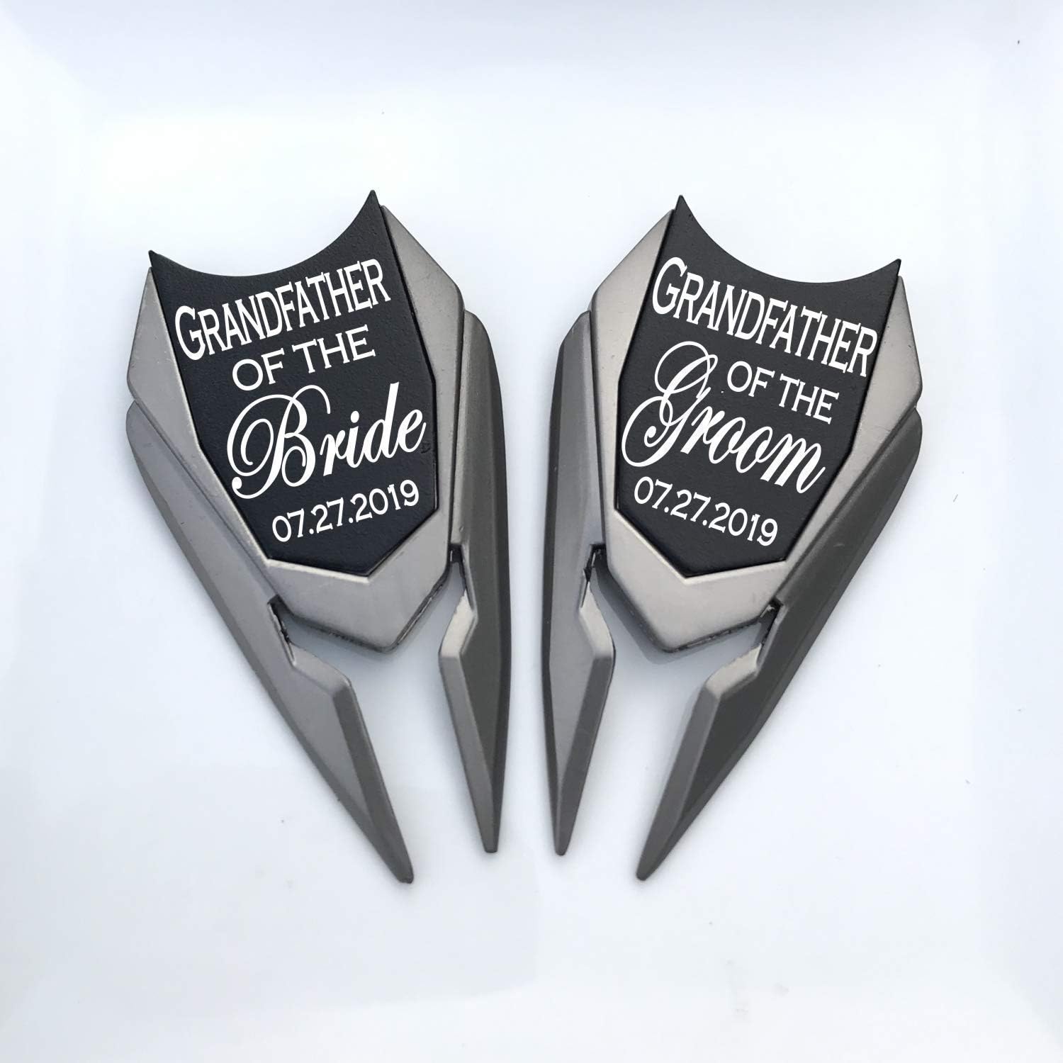 Father of The Bride Groom | Personalized Golf Ball Marker | Custom Divot Repair Tool | Engraved Golfers Markers