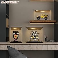 Vista 8 de Vitrina de acrílico transparente para Disney Winnie The Pooh 21326, caja de exhibición con luz LED, escaparate a prueba de polvo