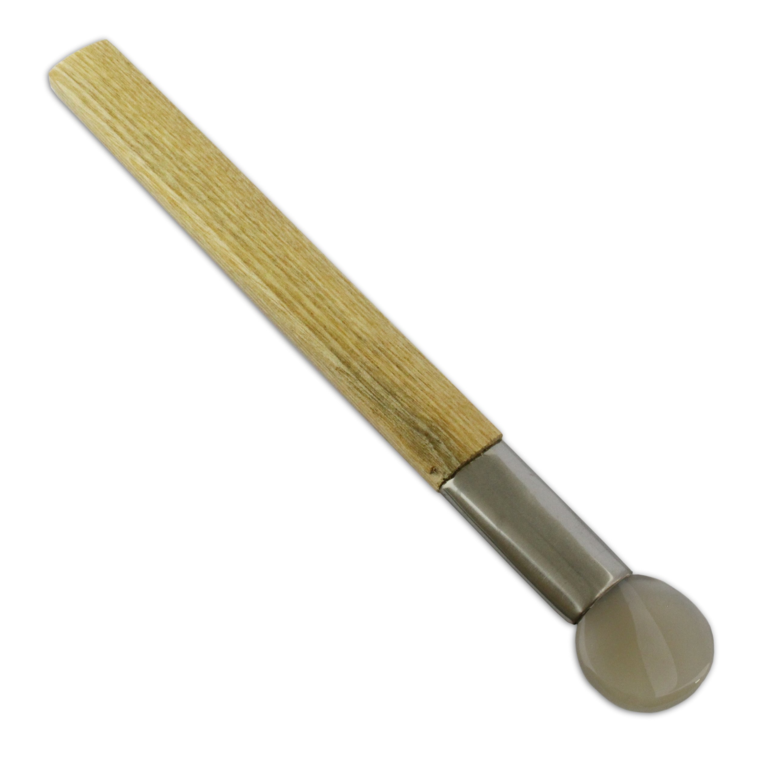 Round Flat Agate Burnisher : Metal Clay Jewellers 22cm Shaping Craft Tool (50)