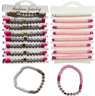 Bachelorette Party Favors, 8pcs Stretchy Beaded Bracelet