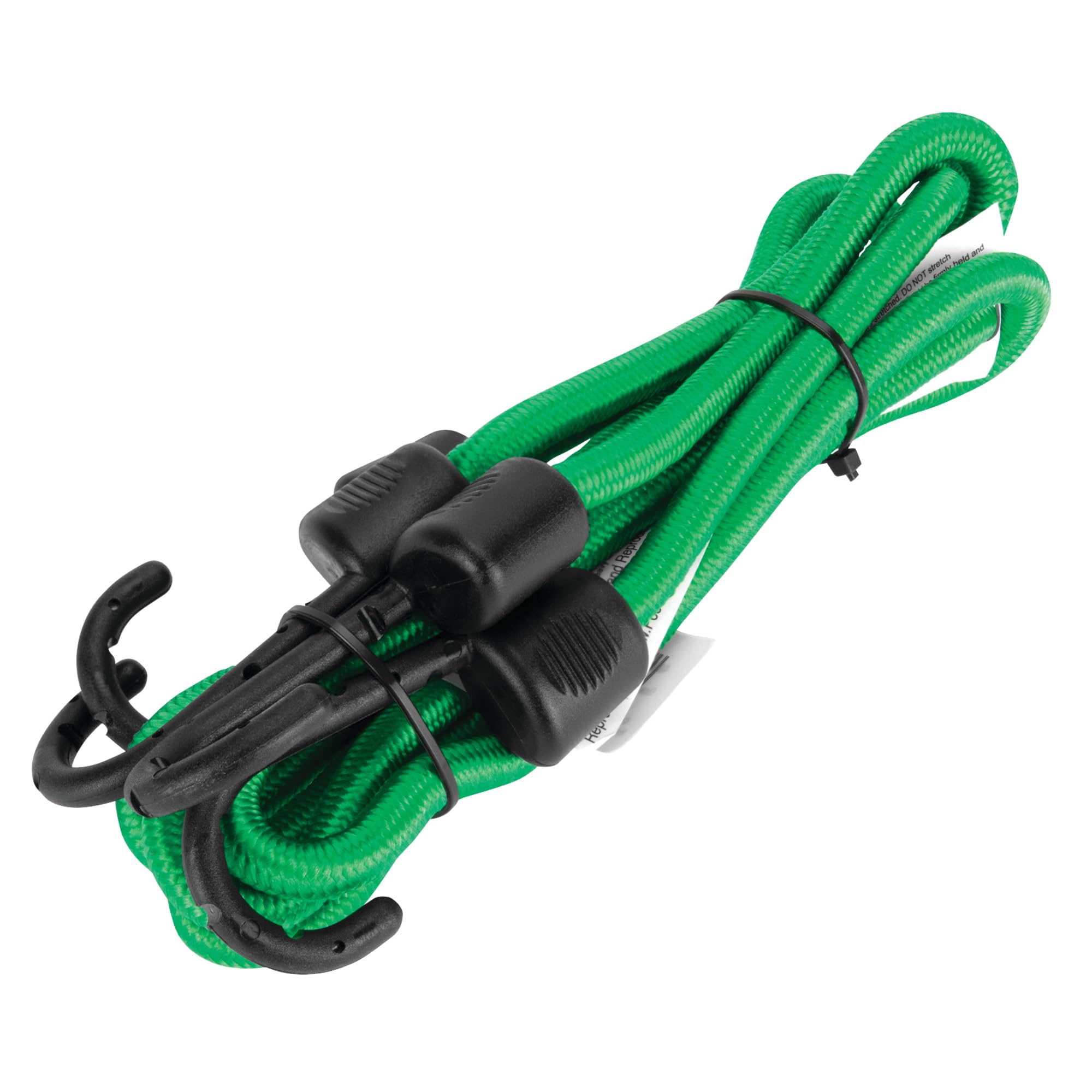 Performance Tool Ganci in acciaio rivestito W1832 con aperture extra larghe, nucleo in gomma multifilo, resistenti ai raggi UV, lunghezza 121 cm, verde/nero, confezione da 2