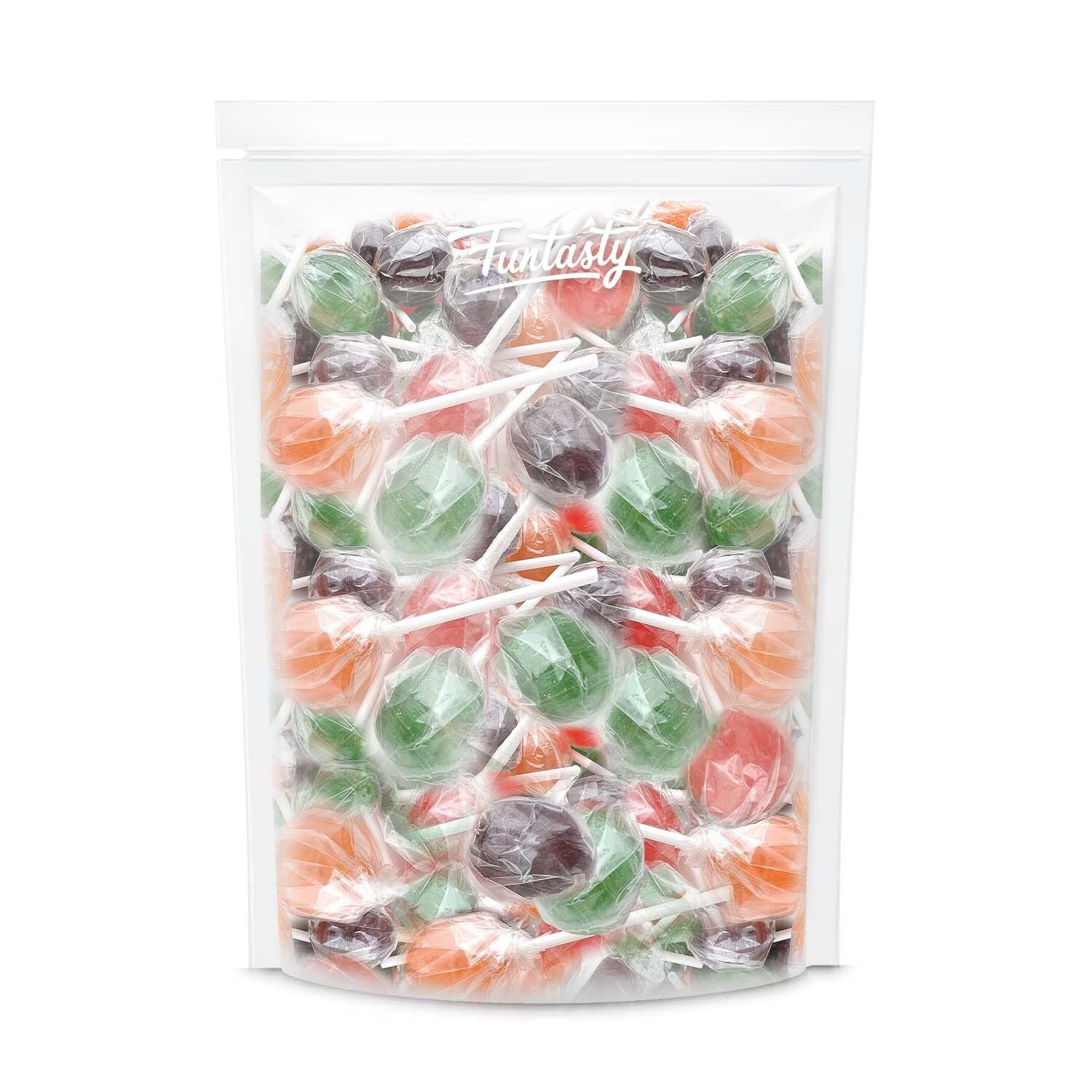 Buy Funtasty Fruit Ball Lollipops Hard Candy Assortment, Bulk Pack 2