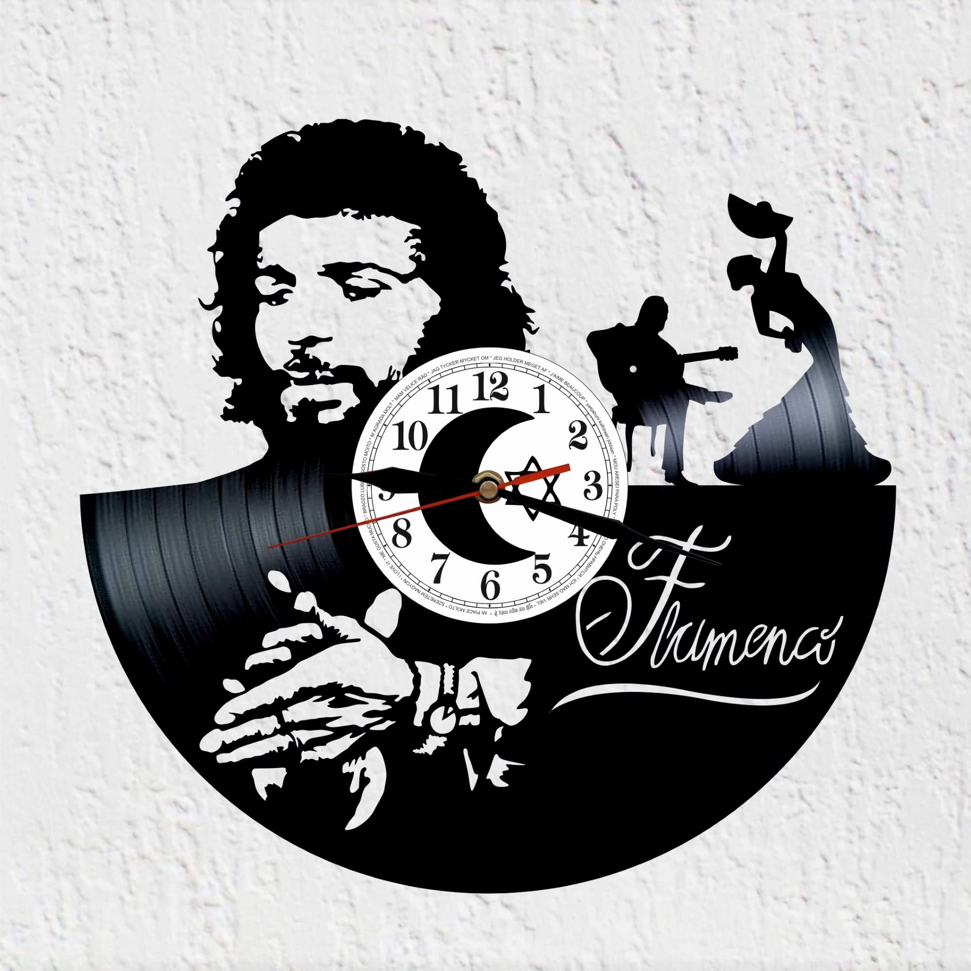 HORLOGE MURALE DISQUE Vinyle Reine Du R&B Auteur