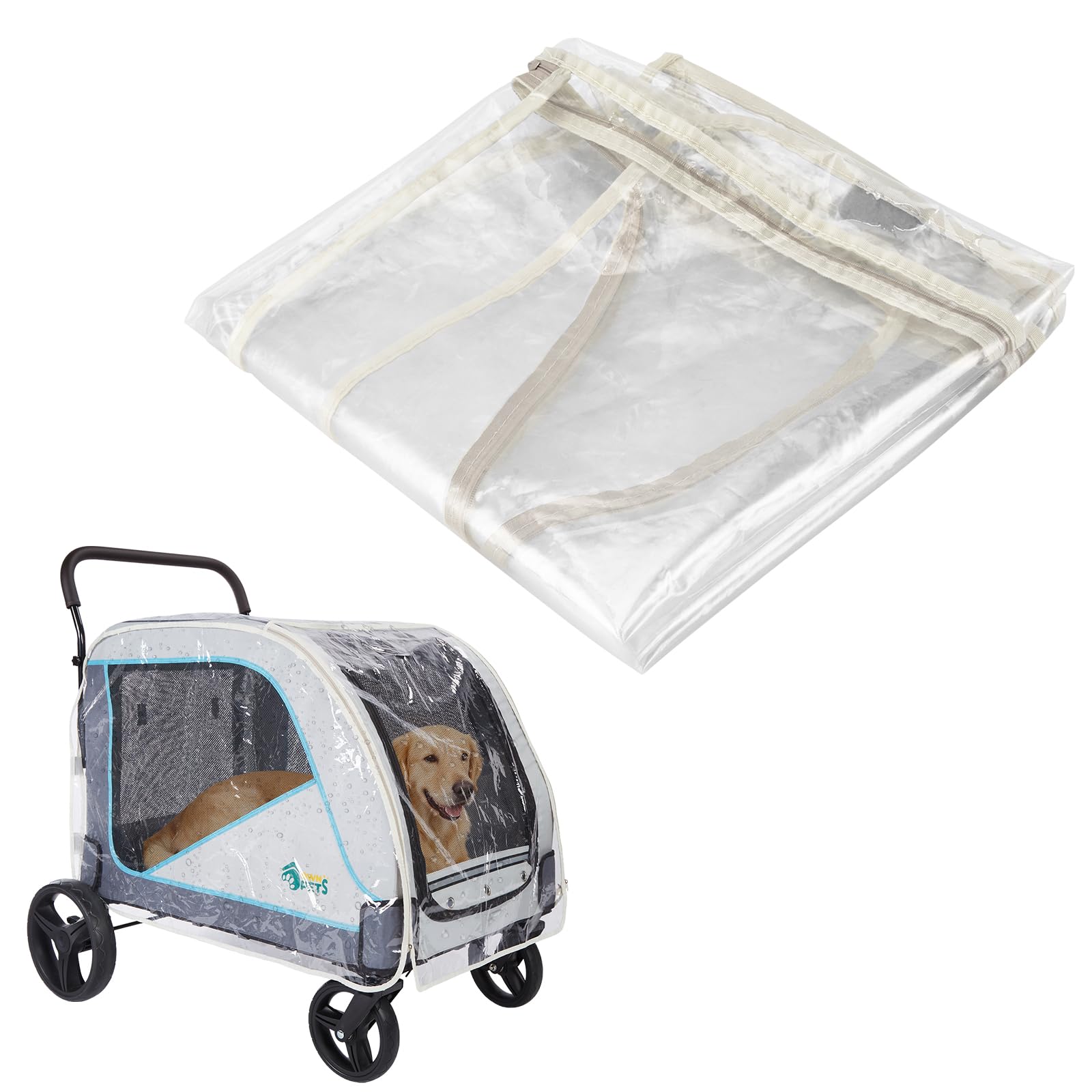Ownpets Dog Stroller Rain Cover
