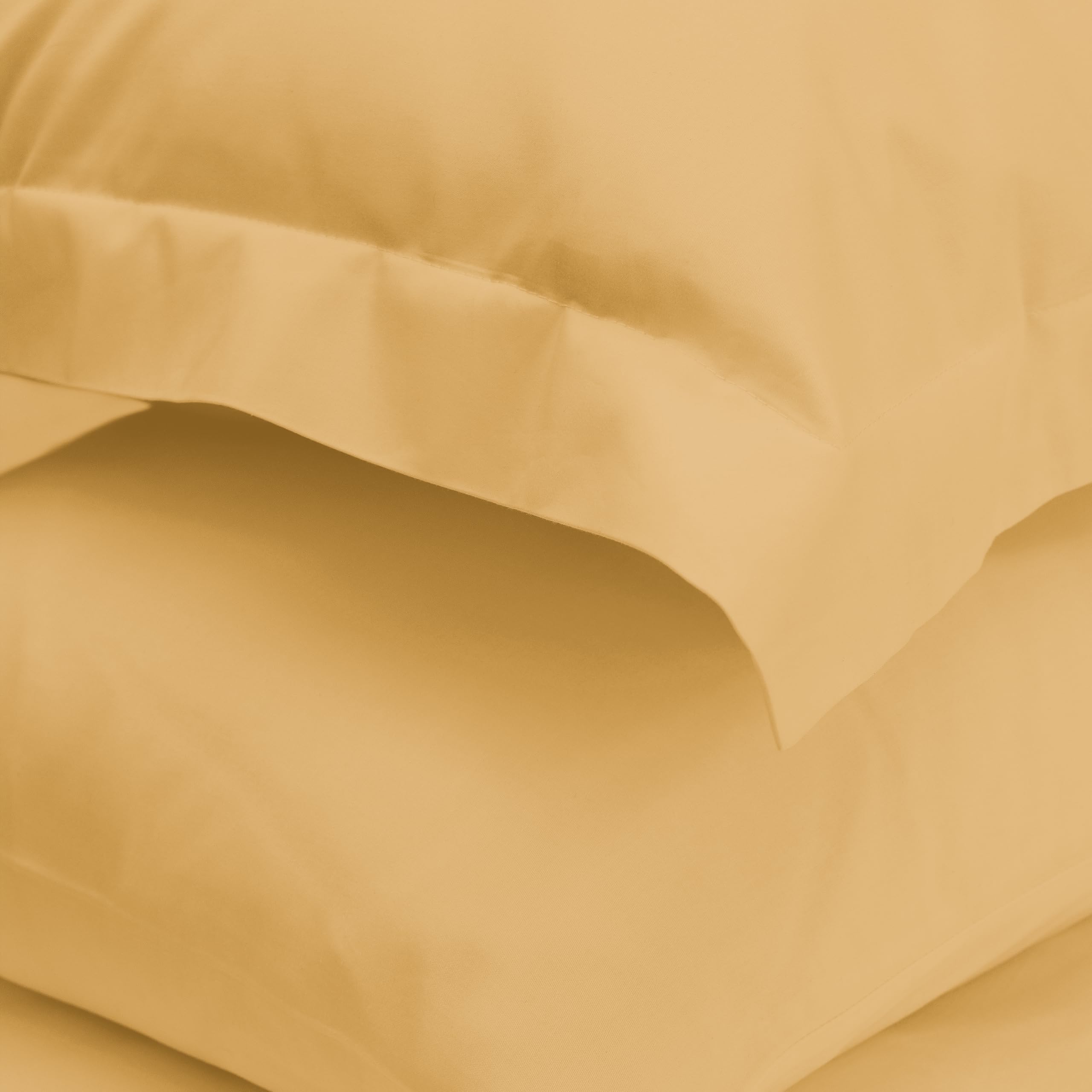 Elegant Comfort Luksusowy 2-częściowy zestaw poszewek na kołdrę, ultramiękki, gęstość splotu 1500, kolekcja hotelowa, egipska jakość - poszewka na kołdrę z zapięciem na guziki i 2 poszewkami na poduszkę, Twin / Twin XL, camel-gold