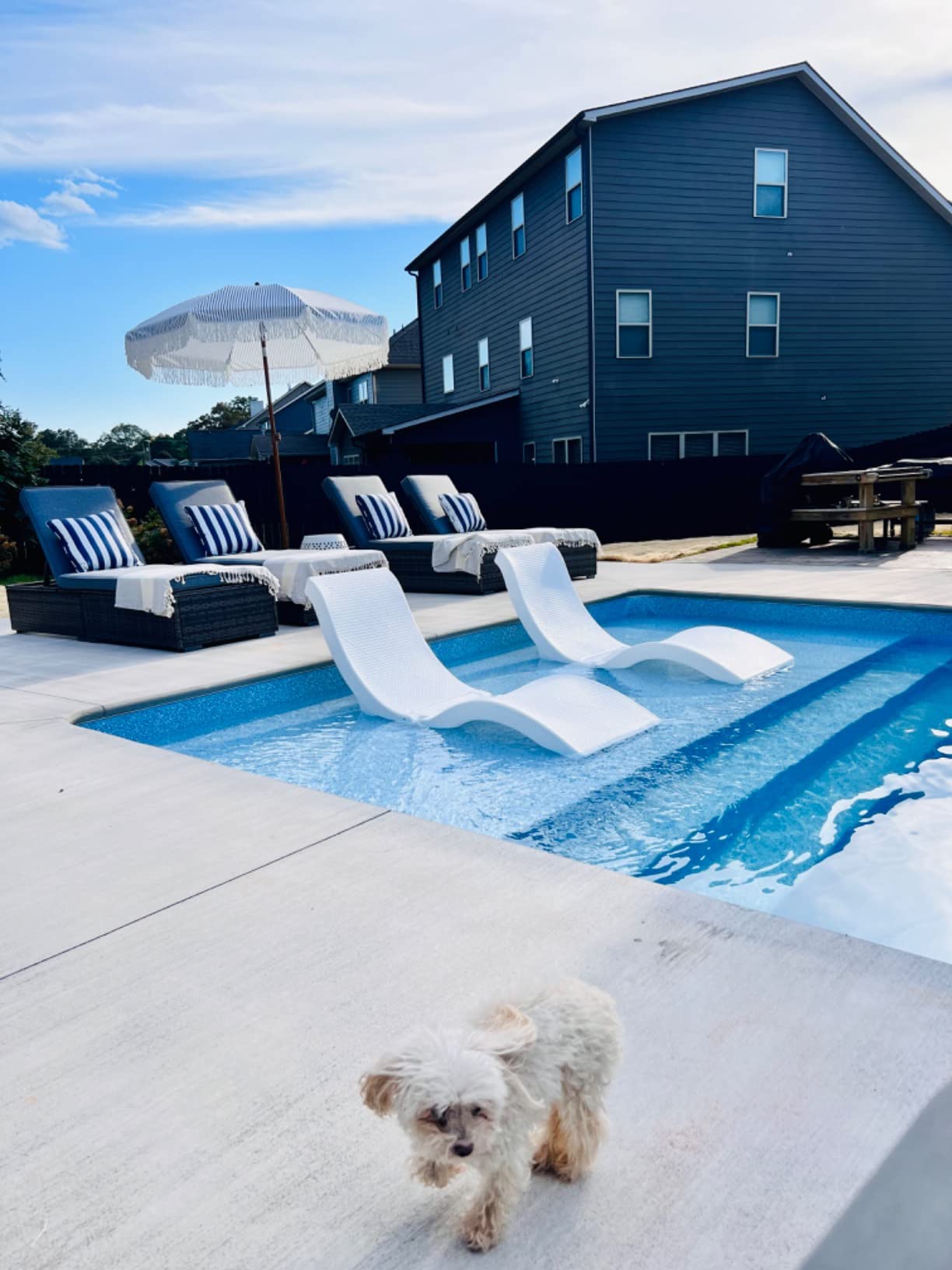 28/mo Finance SwimWays Terra Sol Sonoma 2in1 Pool Float and Patio