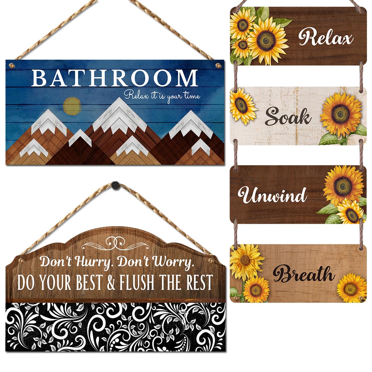 Chaka Chaundh Bathroom Quotes - Motivational Art Prints -8