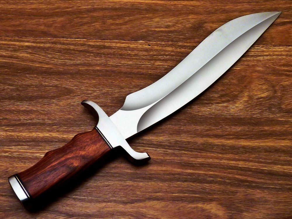 KE-0534-HK D2 Steel handmade Hunting Knife 14'' with Sheath Outdoors Tools Hand Forged Hunting Knife/Cutting Tool/Camping/Bushcraft Knife