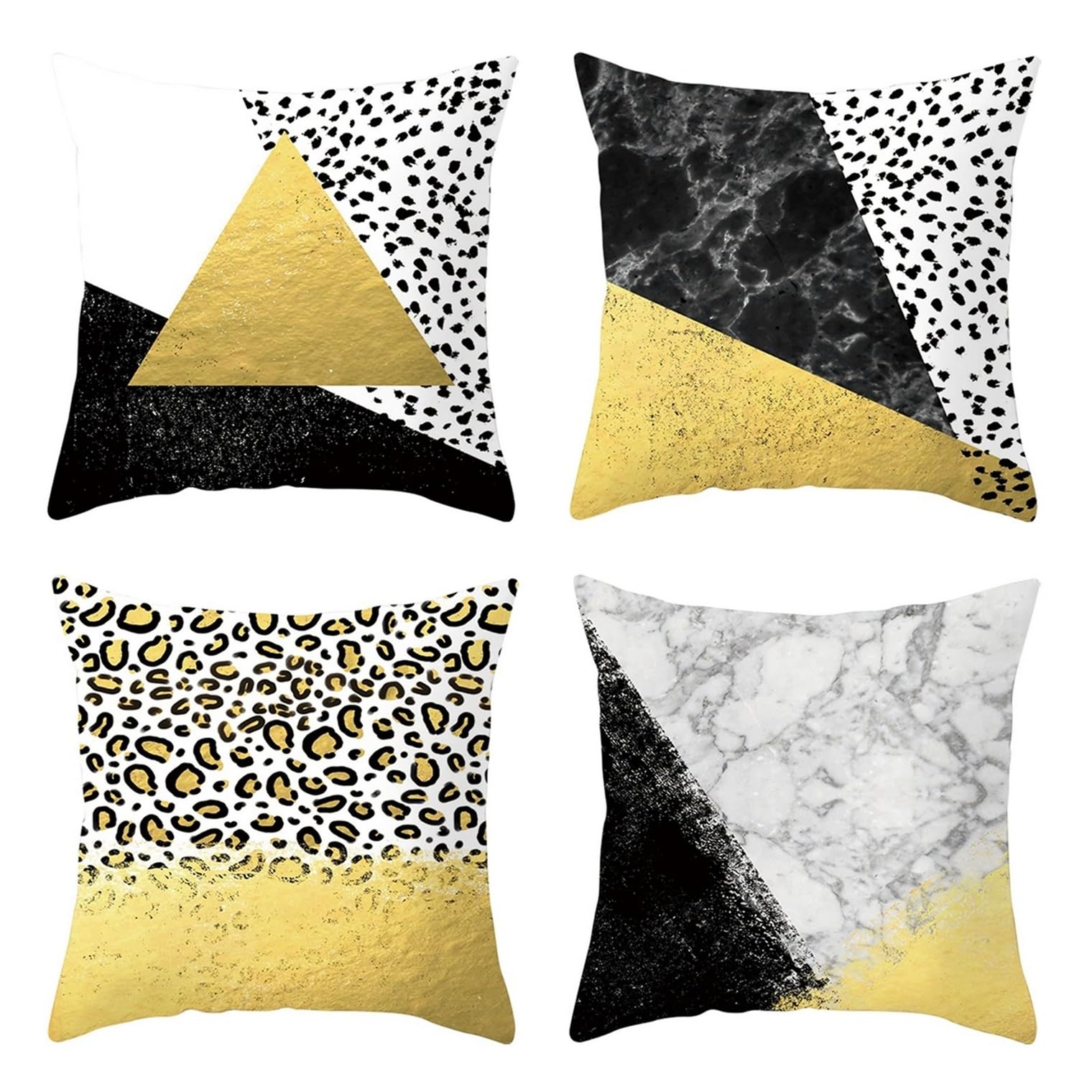 Taie d'oreillers satin léopard 50x50cm pour décorer le salon