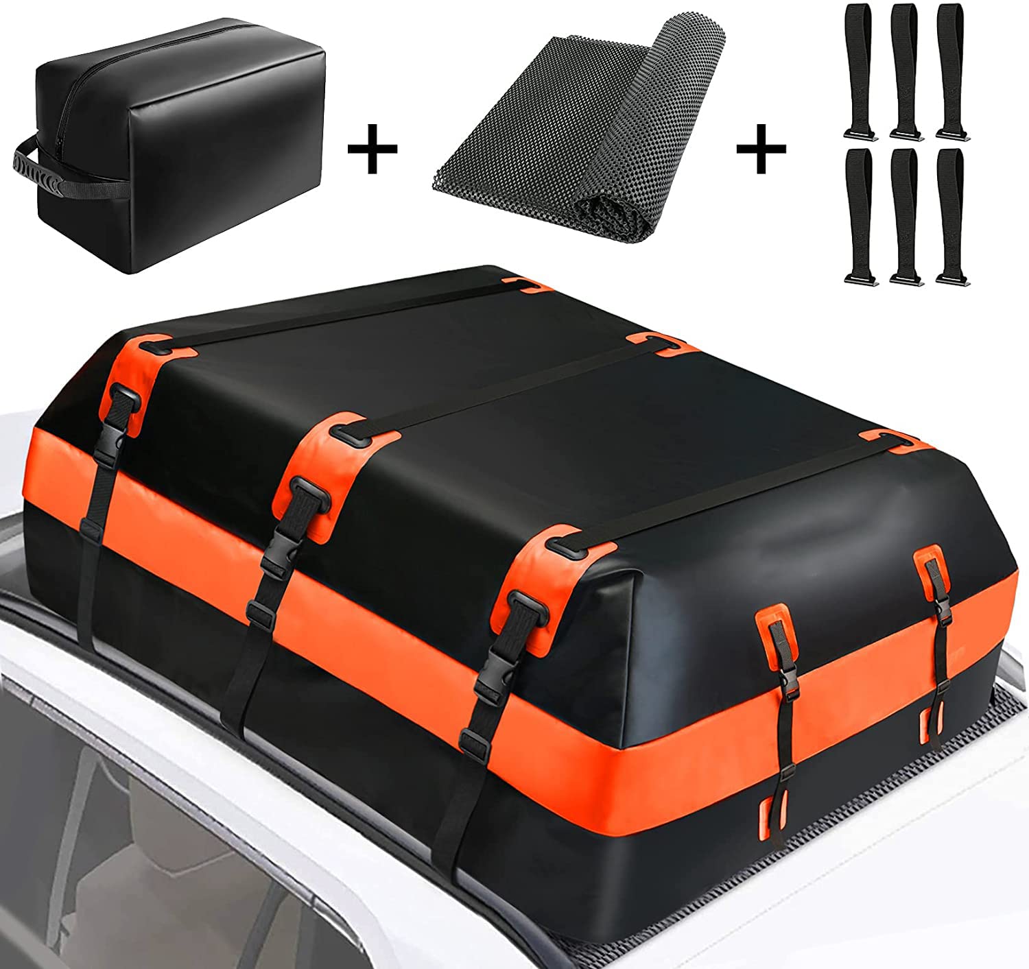 IBINGO Vehicle Cargo Carriers, Waterproof Rooftop Cargo Carrier Upgrade